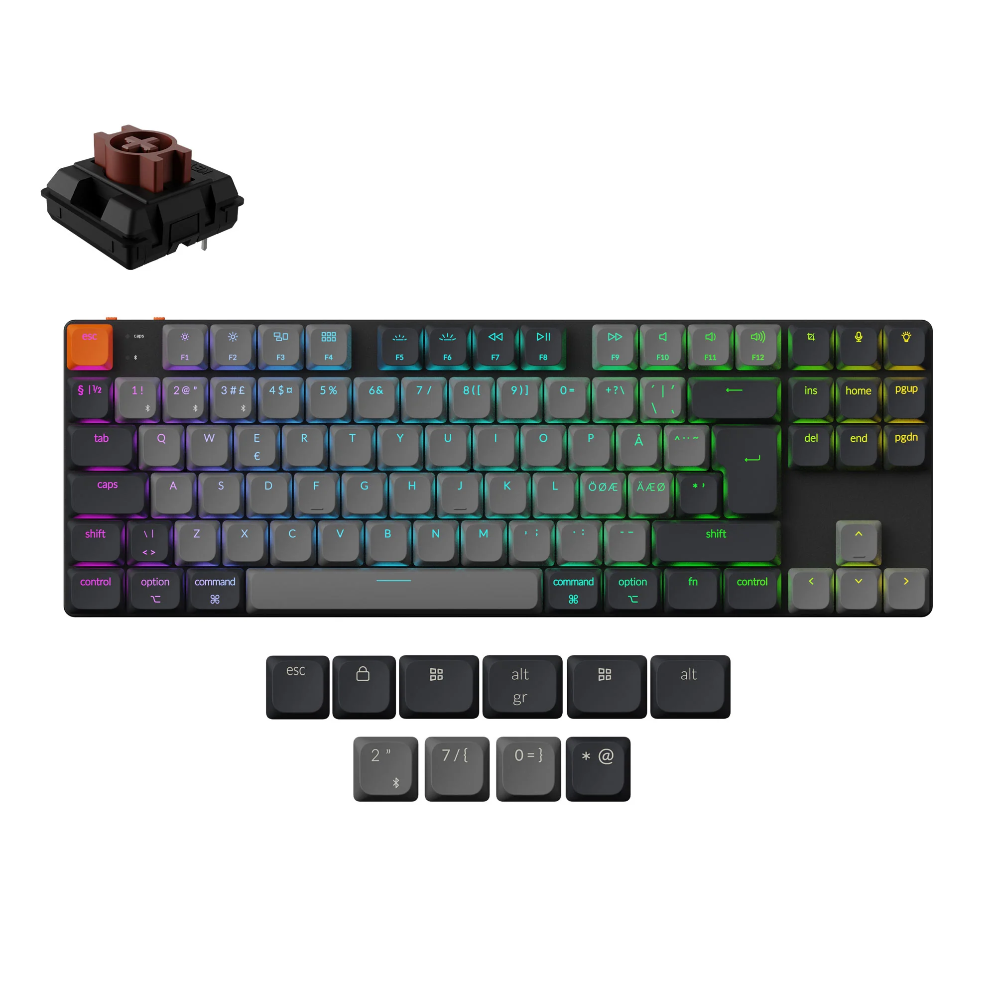 Keychron K1 QMK Wireless Mechanical Keyboard (ISO Layout) - Version 6 - Image 11