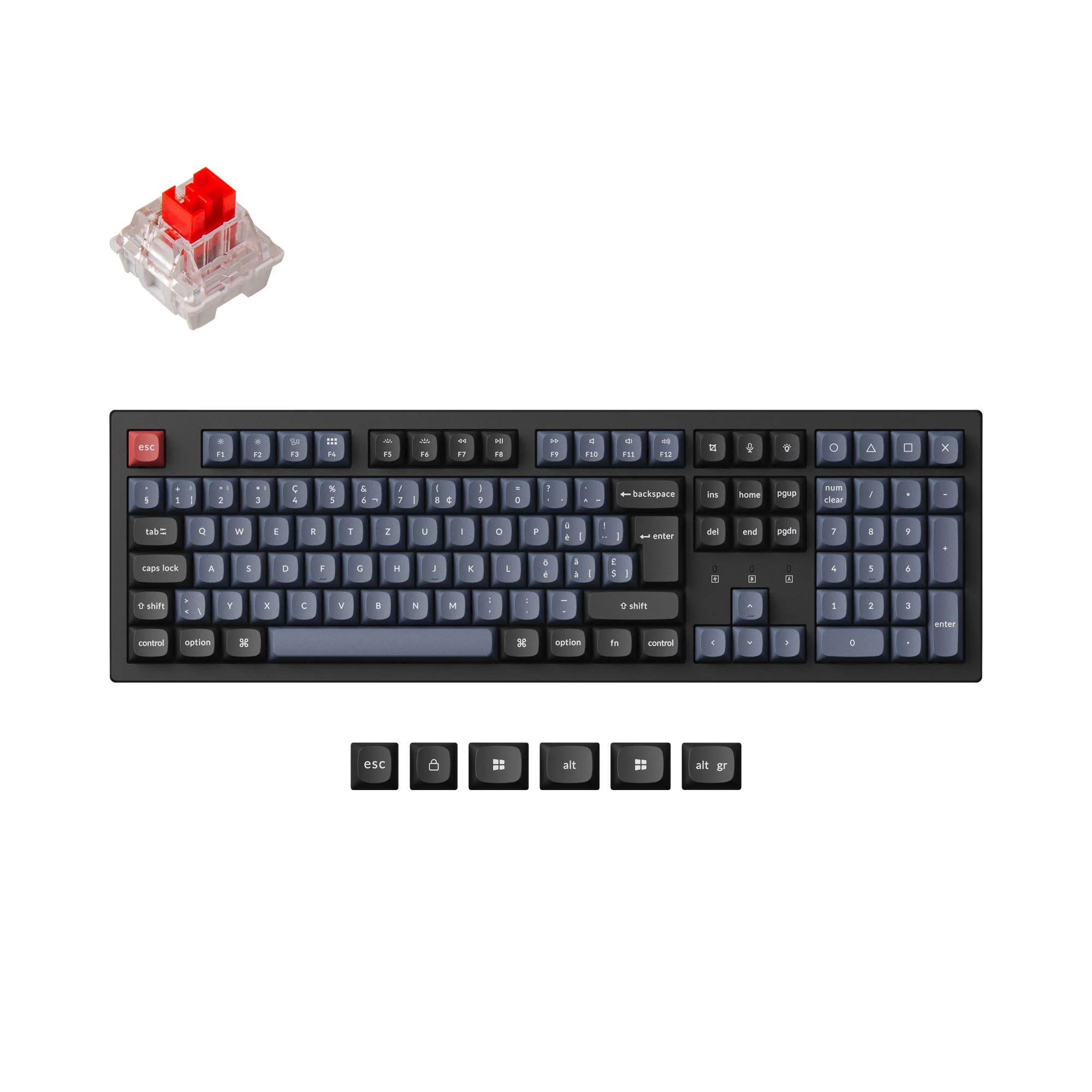 Keychron K10 Pro QMK/VIA Wireless Mechanical Keyboard ISO Layout Collection - Image 15