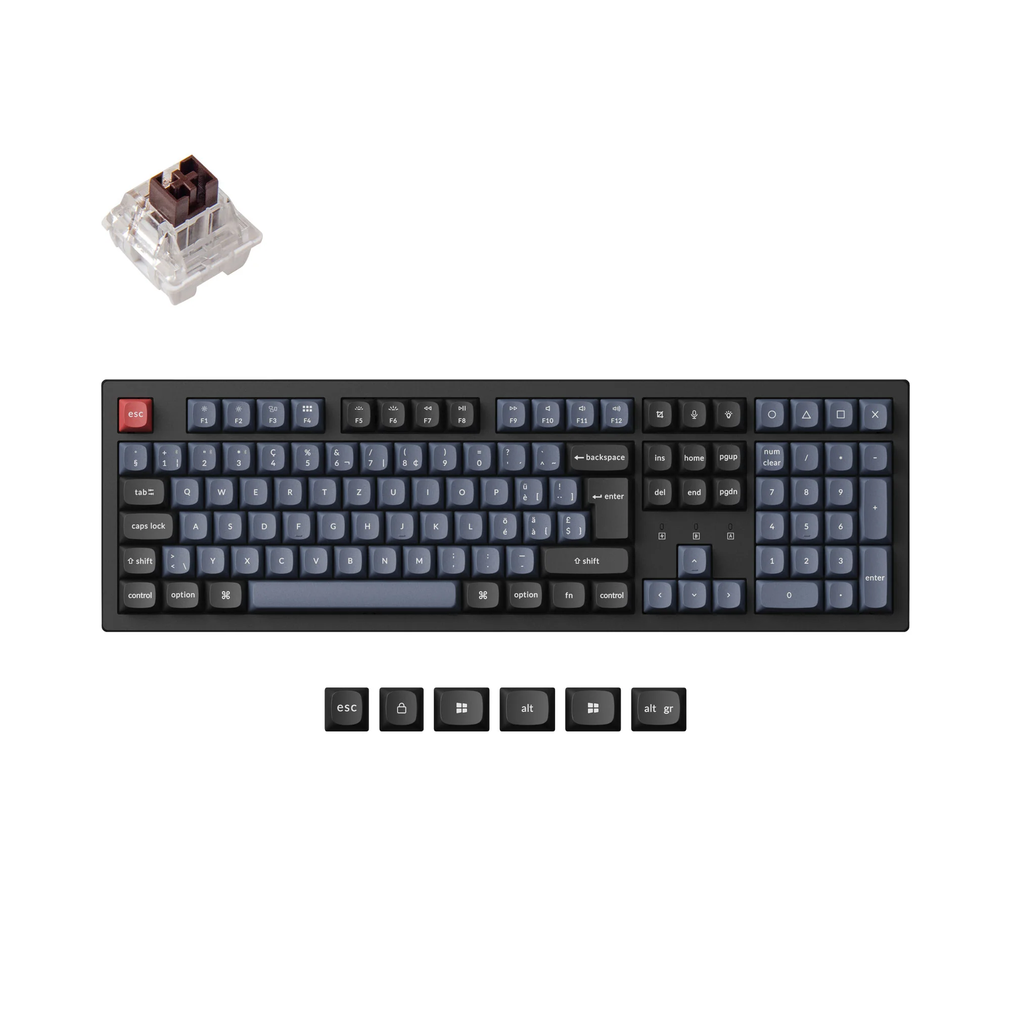 Keychron K10 Pro QMK/VIA Wireless Mechanical Keyboard ISO Layout Collection - Image 16