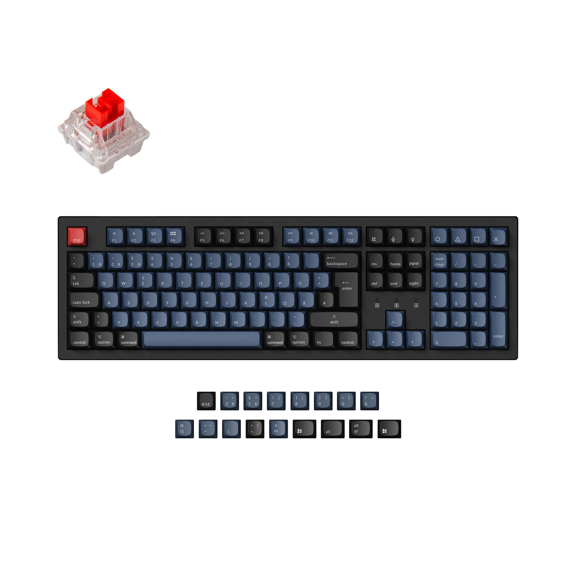 Keychron K10 Pro QMK/VIA Wireless Mechanical Keyboard ISO Layout Collection - Image 3