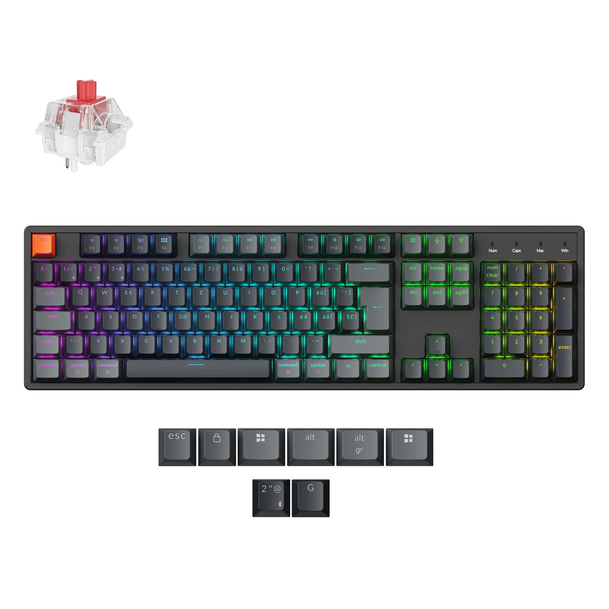 Keychron K10 QMK Wireless Mechanical Keyboard (ISO Layout) - Version 2 - Image 10
