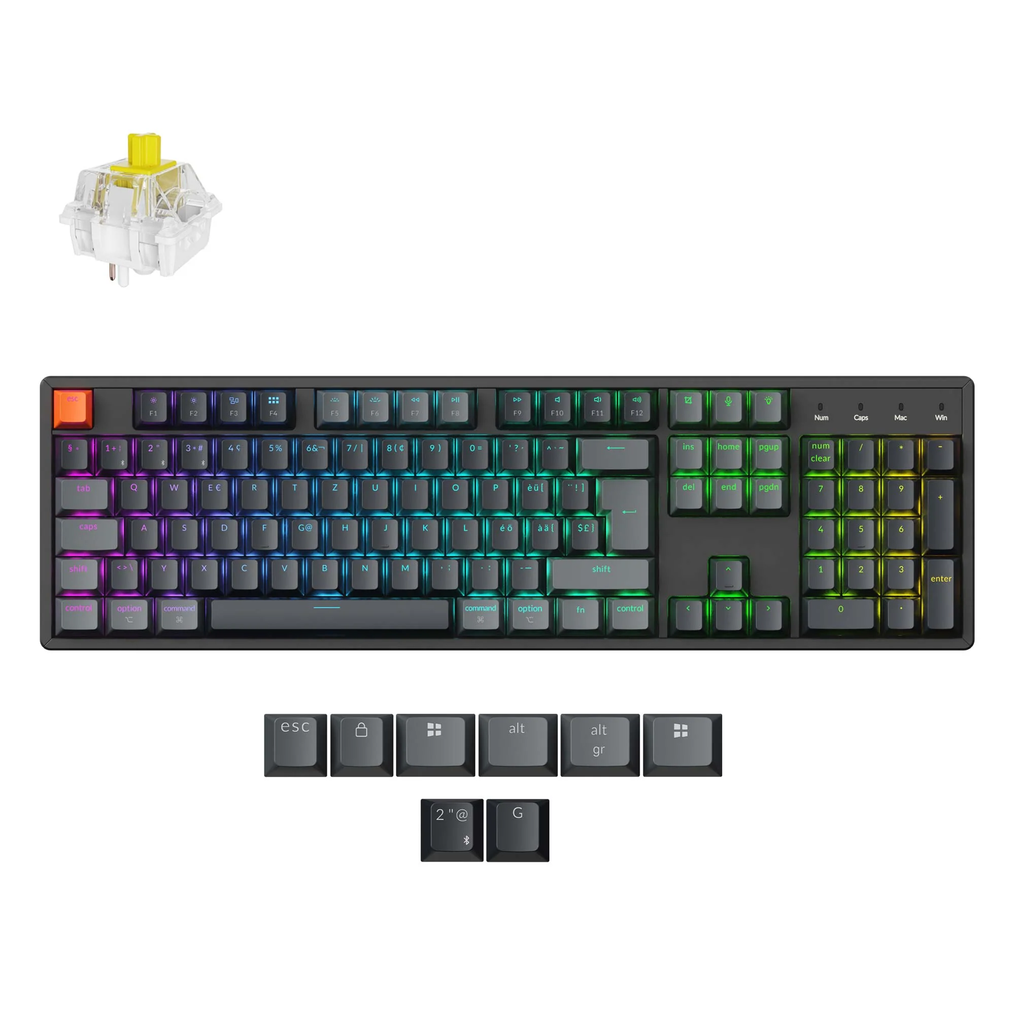 Keychron K10 QMK Wireless Mechanical Keyboard (ISO Layout) - Version 2 - Image 12