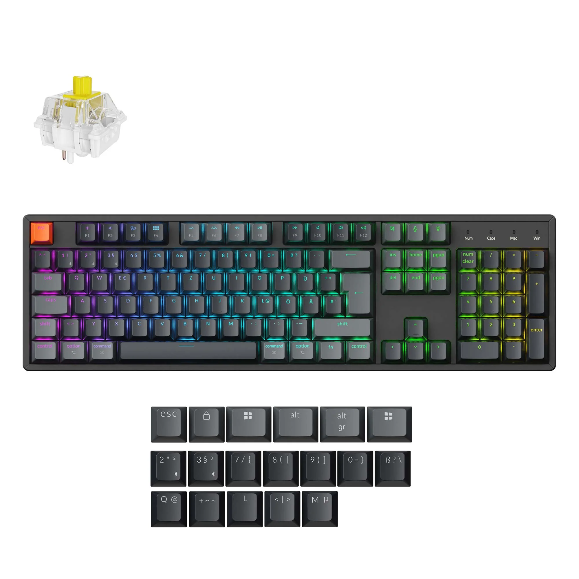 Keychron K10 QMK Wireless Mechanical Keyboard (ISO Layout) - Version 2 - Image 6