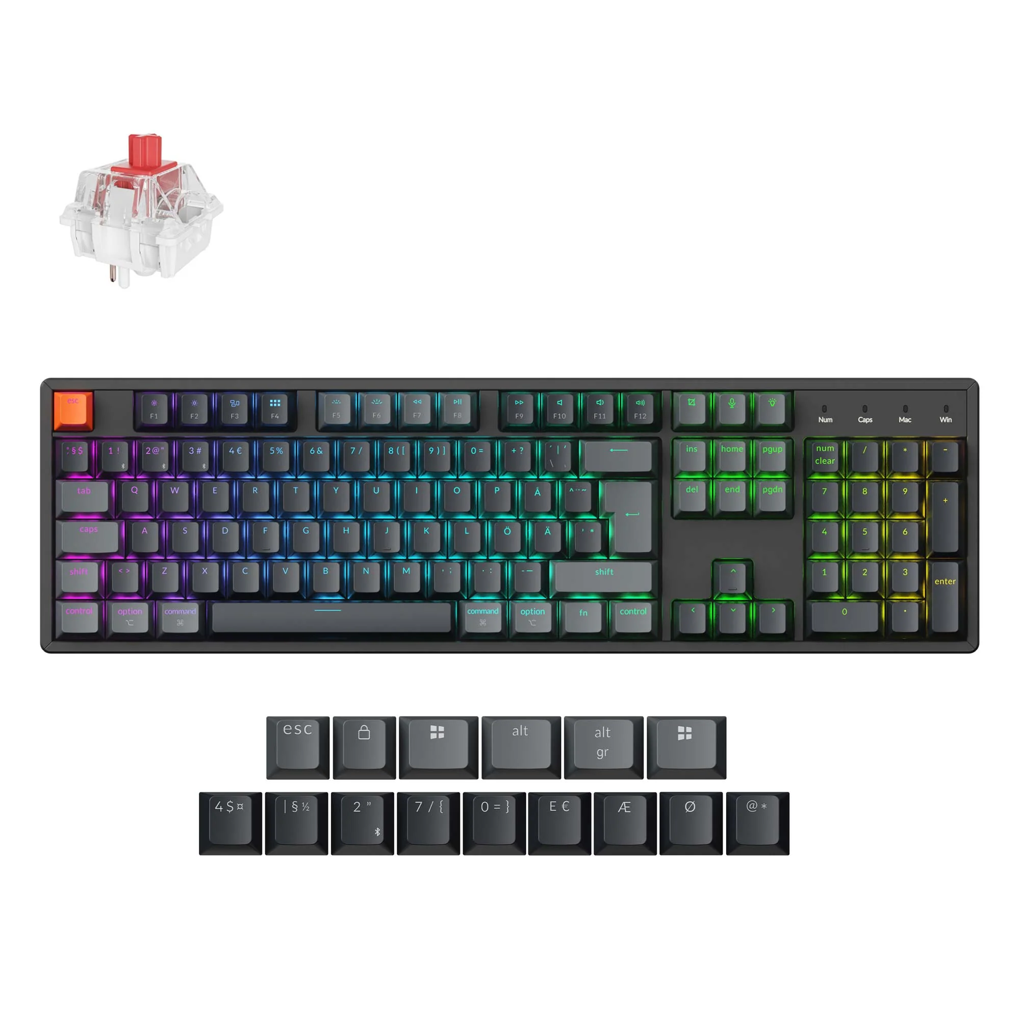 Keychron K10 QMK Wireless Mechanical Keyboard (ISO Layout) - Version 2 - Image 7