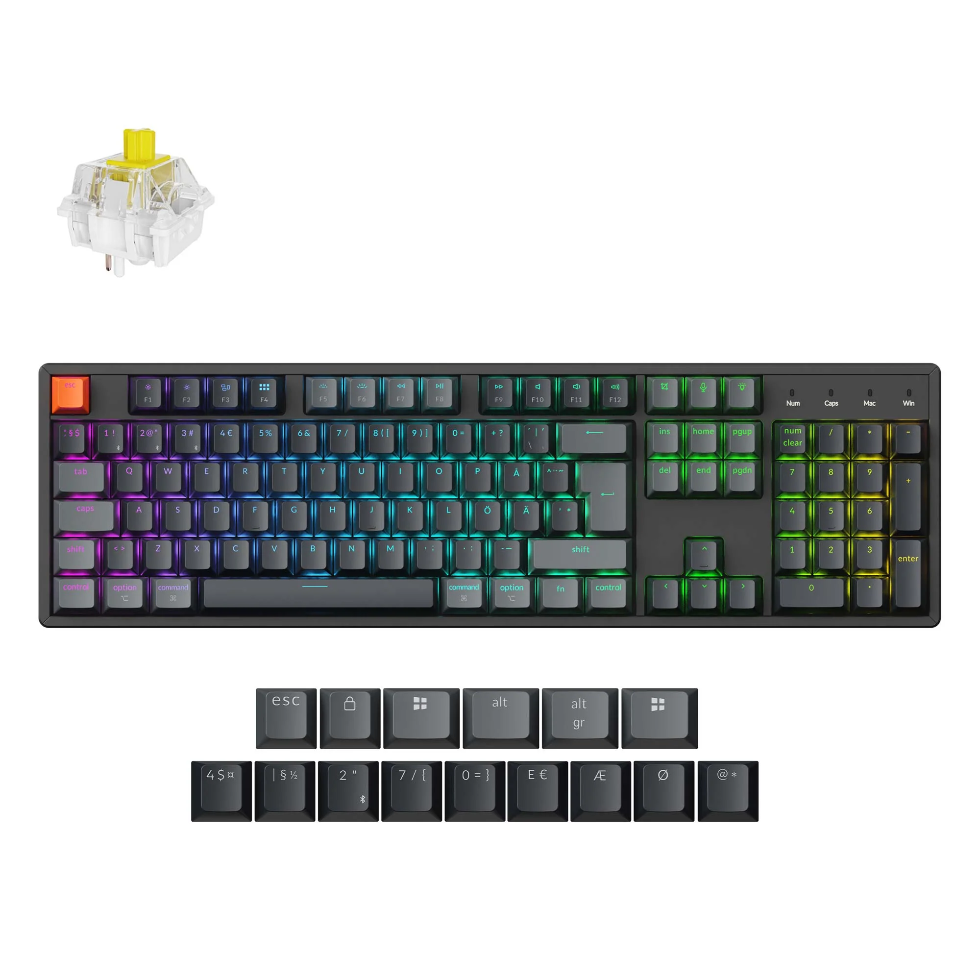 Keychron K10 QMK Wireless Mechanical Keyboard (ISO Layout) - Version 2 - Image 9