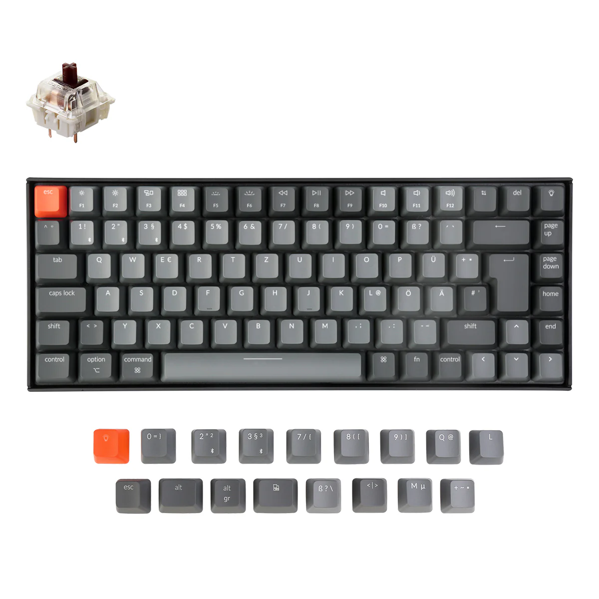 Keychron K2 Wireless Mechanical Keyboard (German ISO-DE Layout) - Version 2 - Image 3