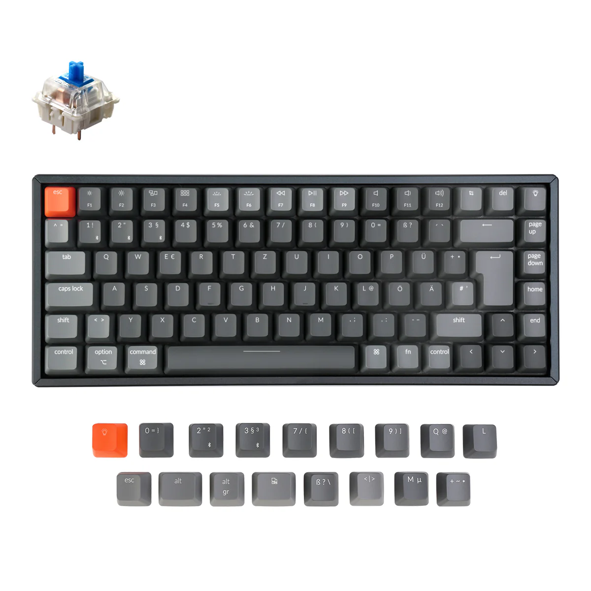 Keychron K2 Wireless Mechanical Keyboard (German ISO-DE Layout) - Version 2 - Image 5