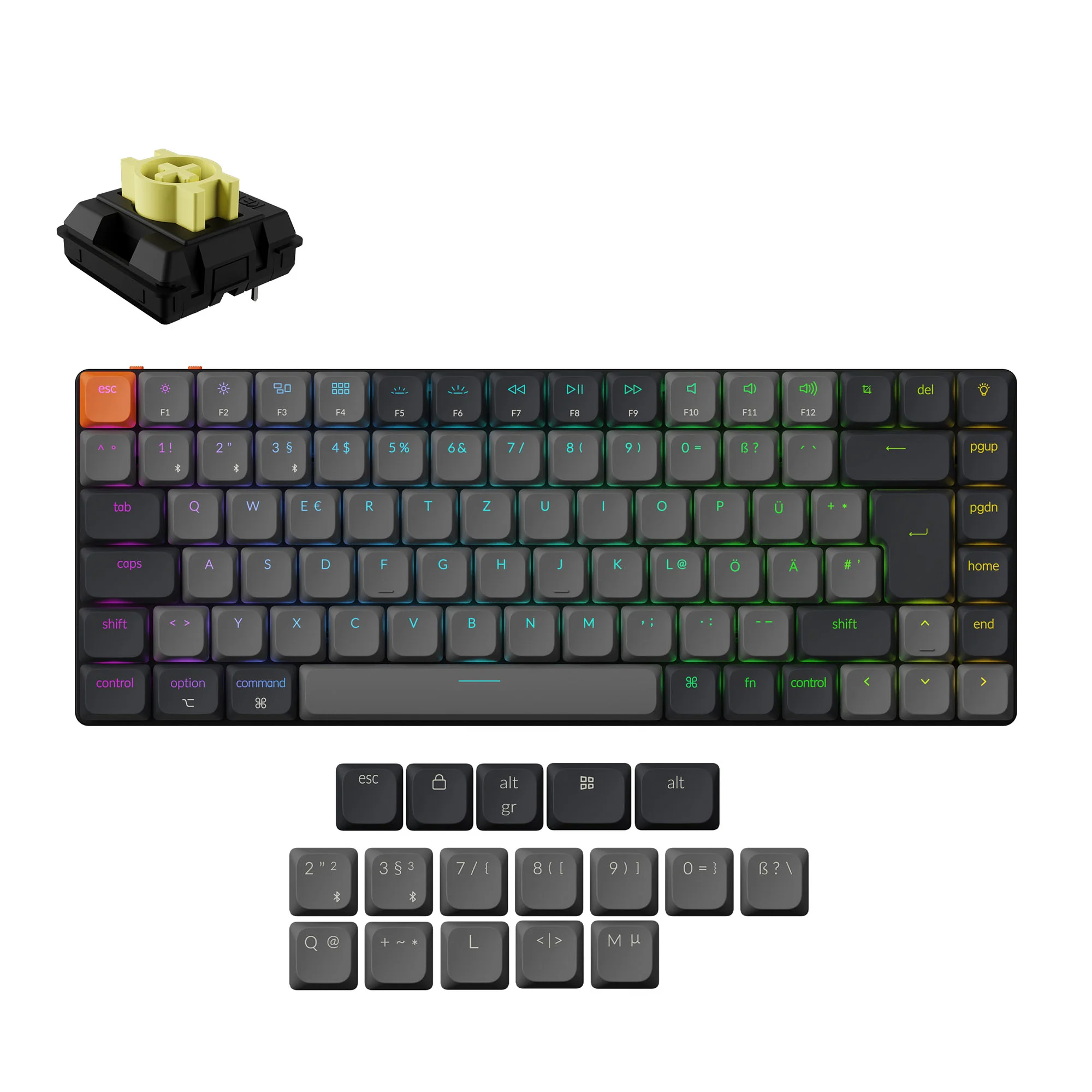 Keychron K3 QMK Wireless Mechanical Keyboard (ISO Layout) - Version 3 - Image 6