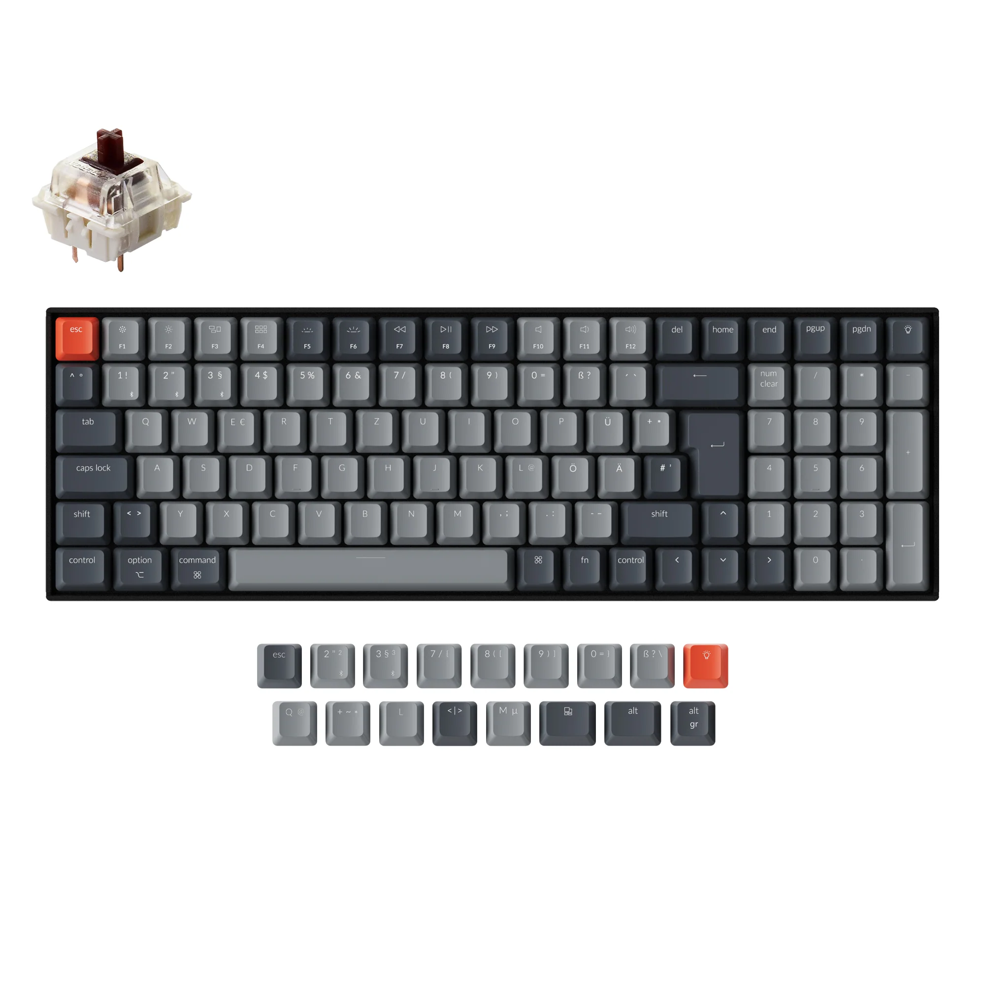 Keychron K4 Wireless Mechanical Keyboard (German ISO-DE Layout) - Version 2 - Image 6