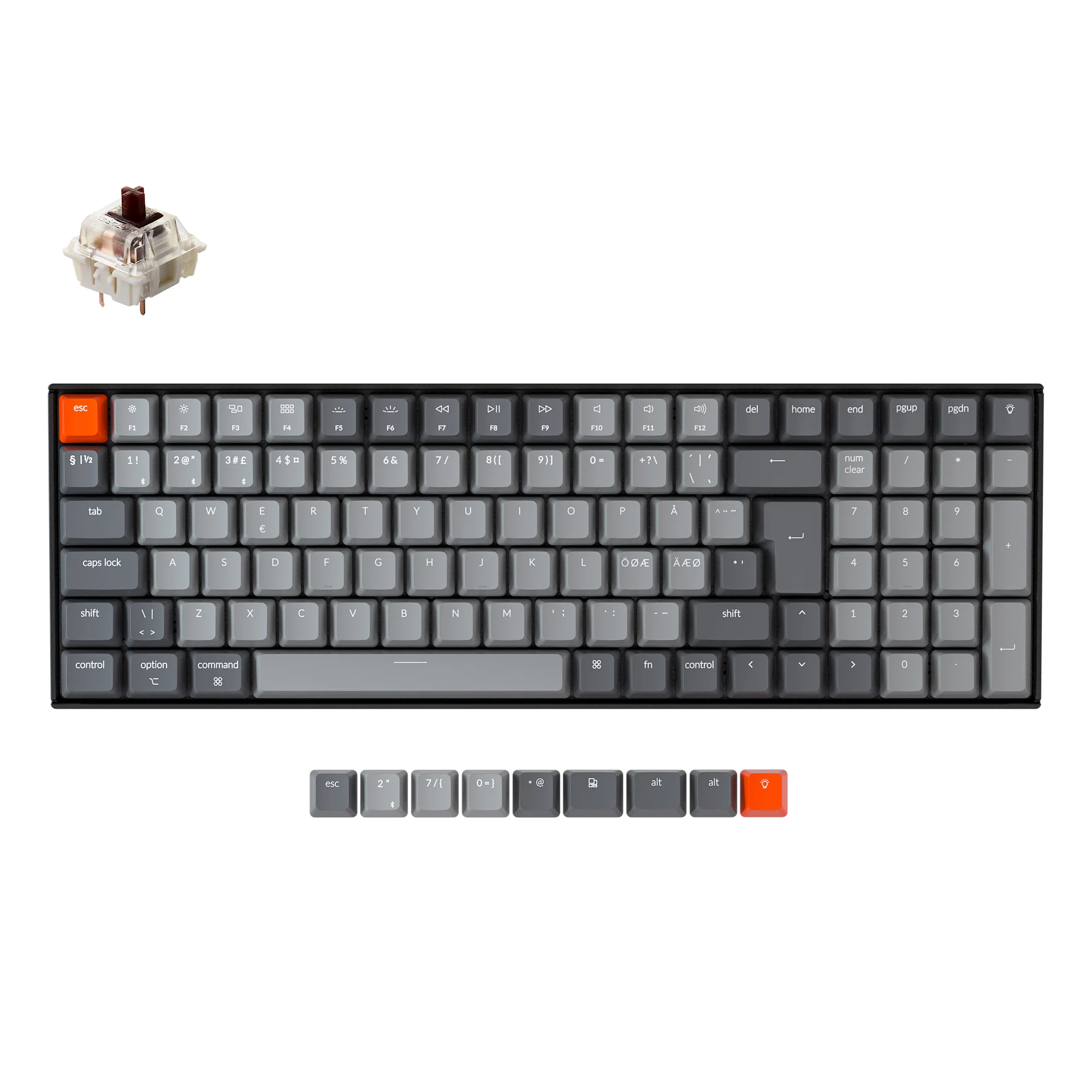 Keychron K4 Wireless Mechanical Keyboard (Nordic ISO Layout) - Version 2 - Image 3