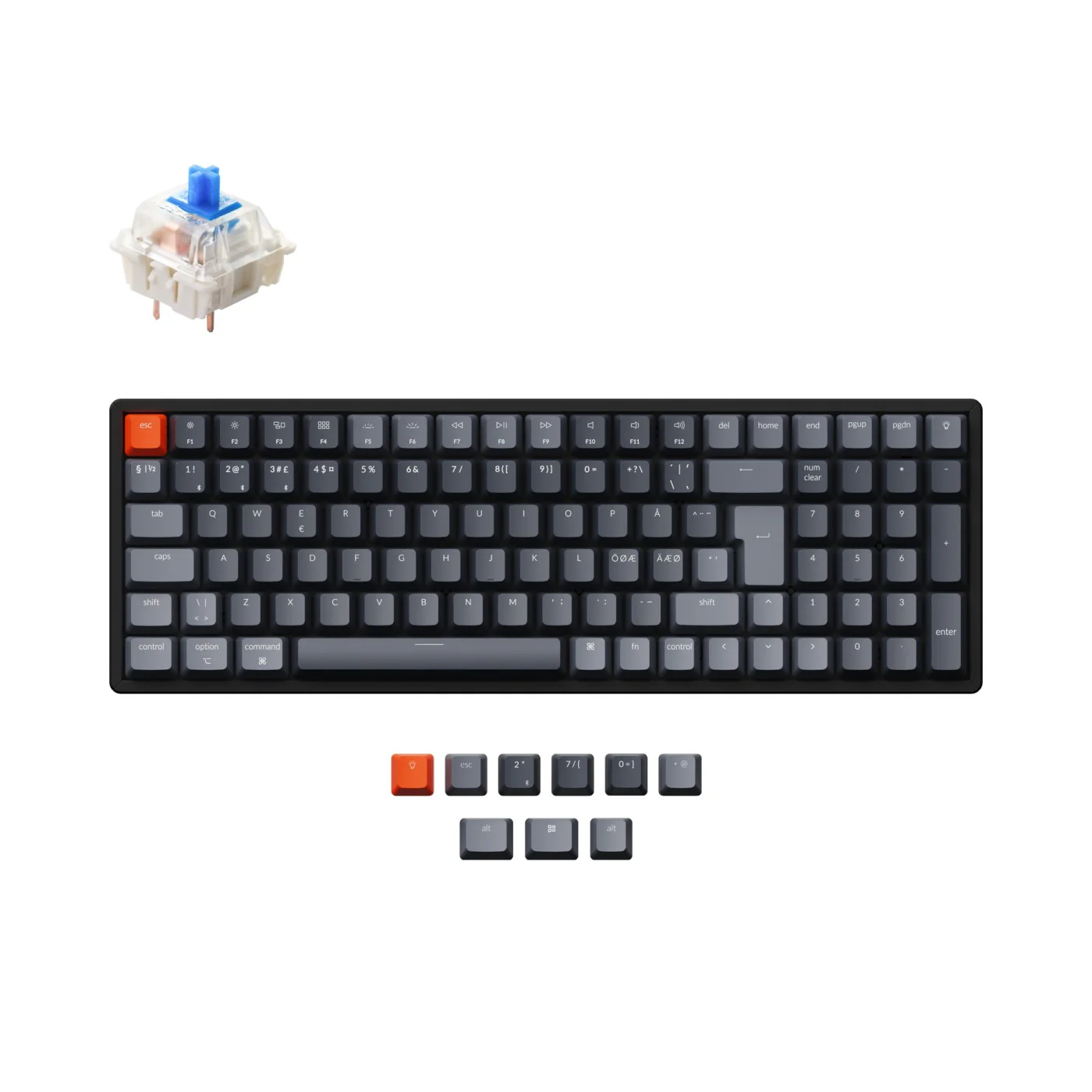 Keychron K4 Wireless Mechanical Keyboard (Nordic ISO Layout) - Version 2 - Image 5