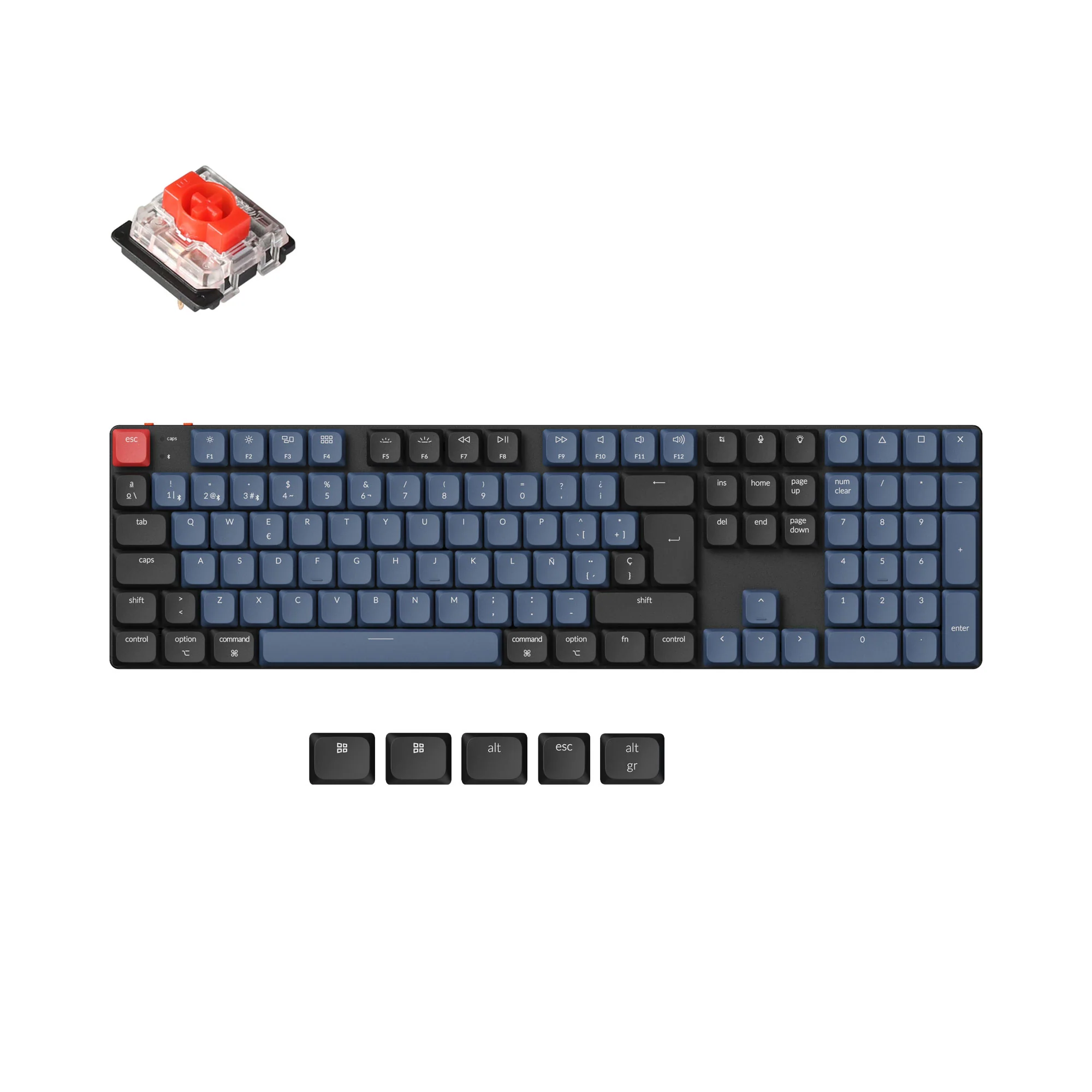 Keychron K5 Pro QMK/VIA Wireless Custom Mechanical Keyboard ISO Layout Collection - Image 11