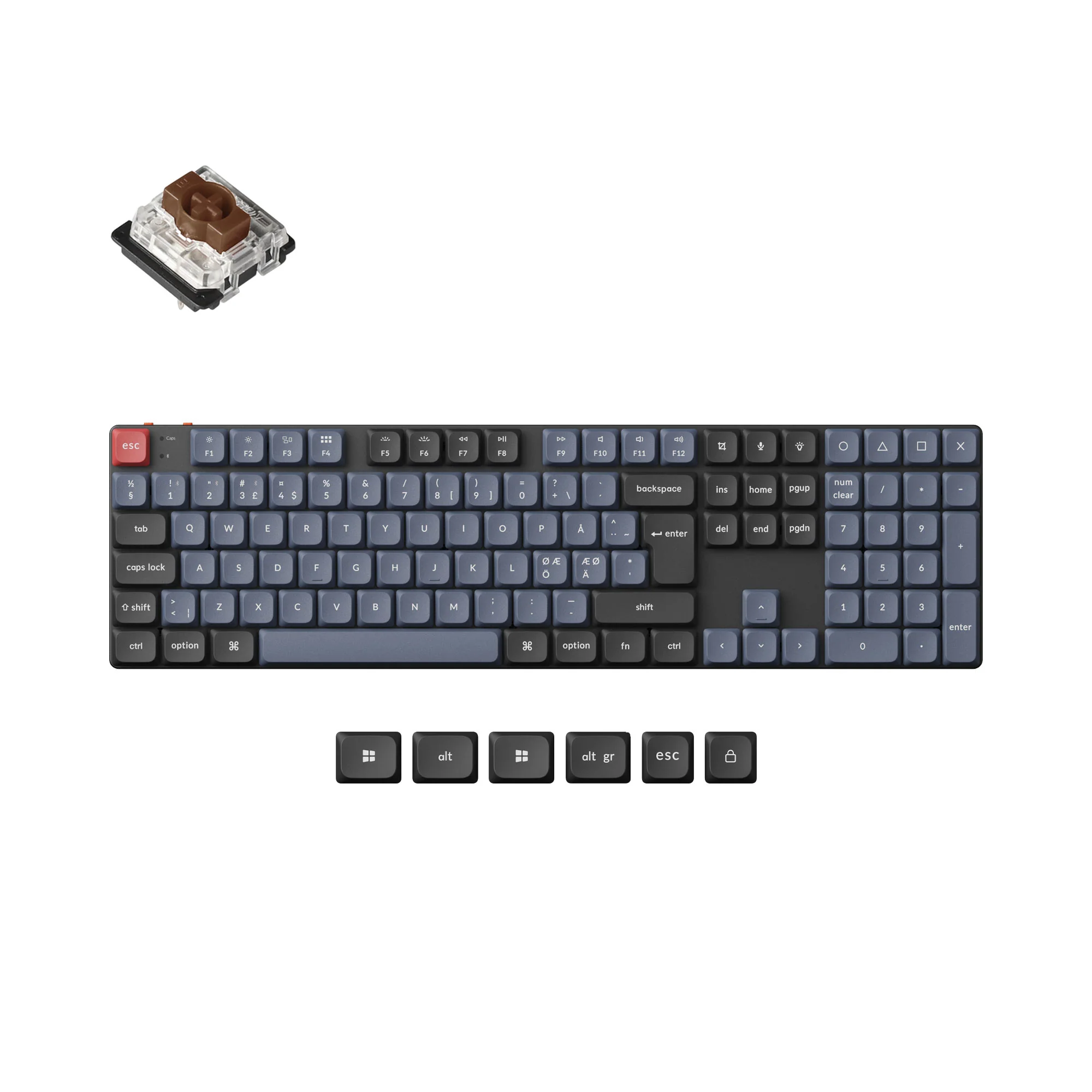 Keychron K5 Pro QMK/VIA Wireless Custom Mechanical Keyboard ISO Layout Collection - Image 18