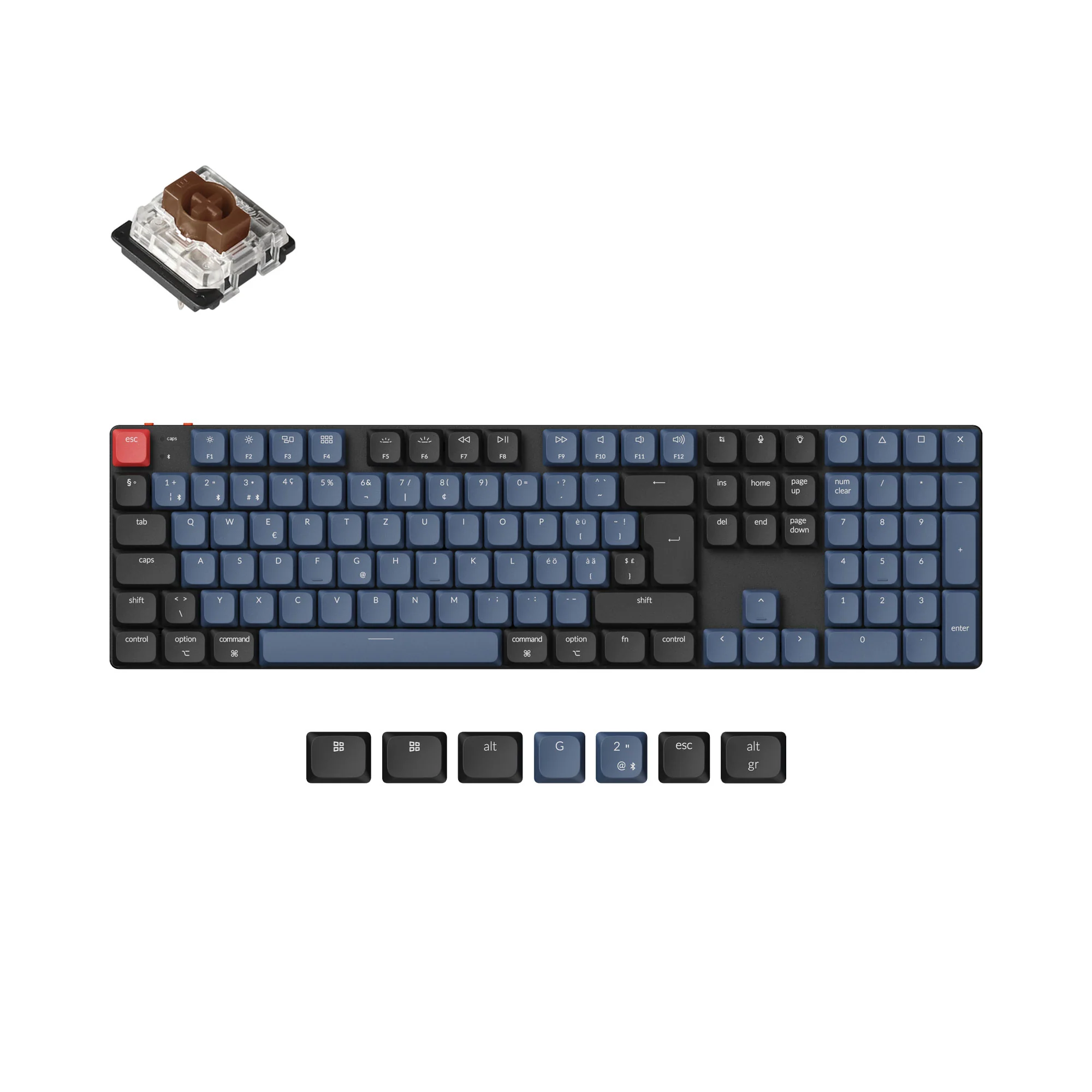 Keychron K5 Pro QMK/VIA Wireless Custom Mechanical Keyboard ISO Layout Collection - Image 6