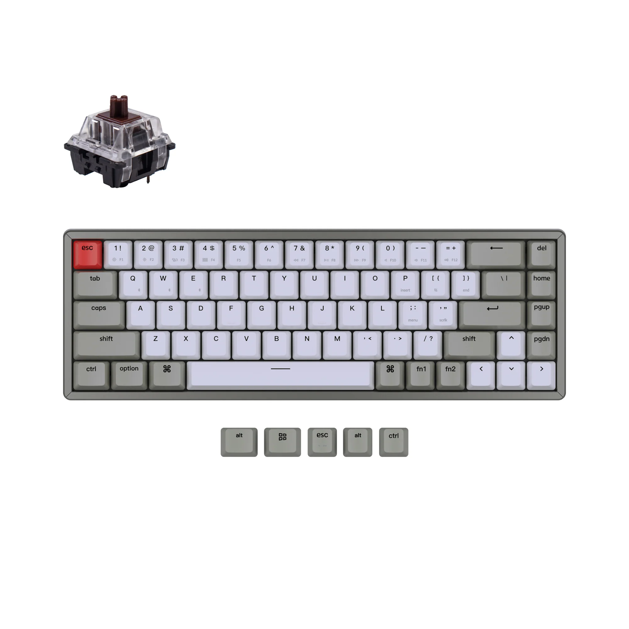 Keychron K6 Non-Backlight Wireless Mechanical Keyboard - Image 6