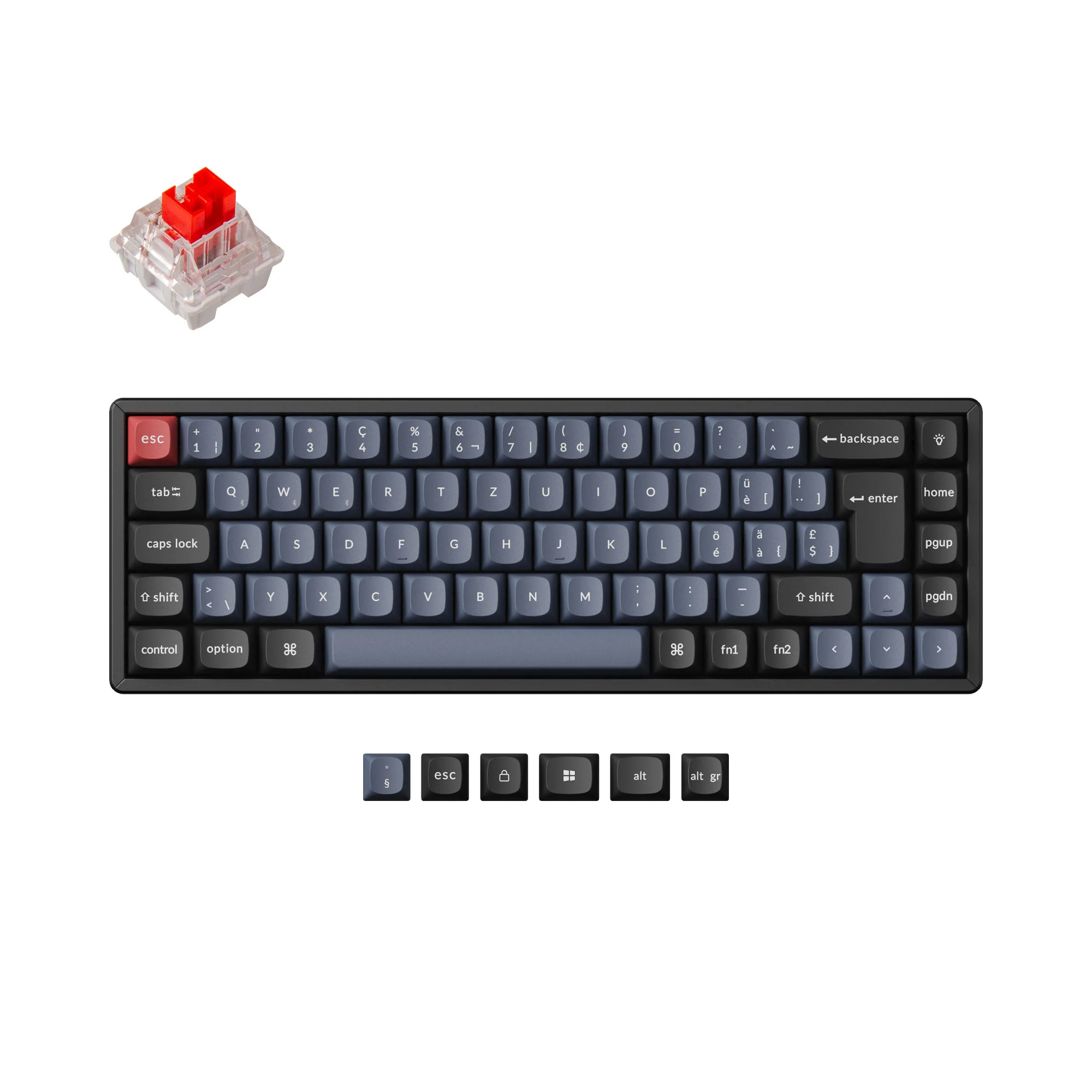 Keychron K6 Pro QMK/VIA Wireless Mechanical Keyboard ISO Layout Collection - Image 15