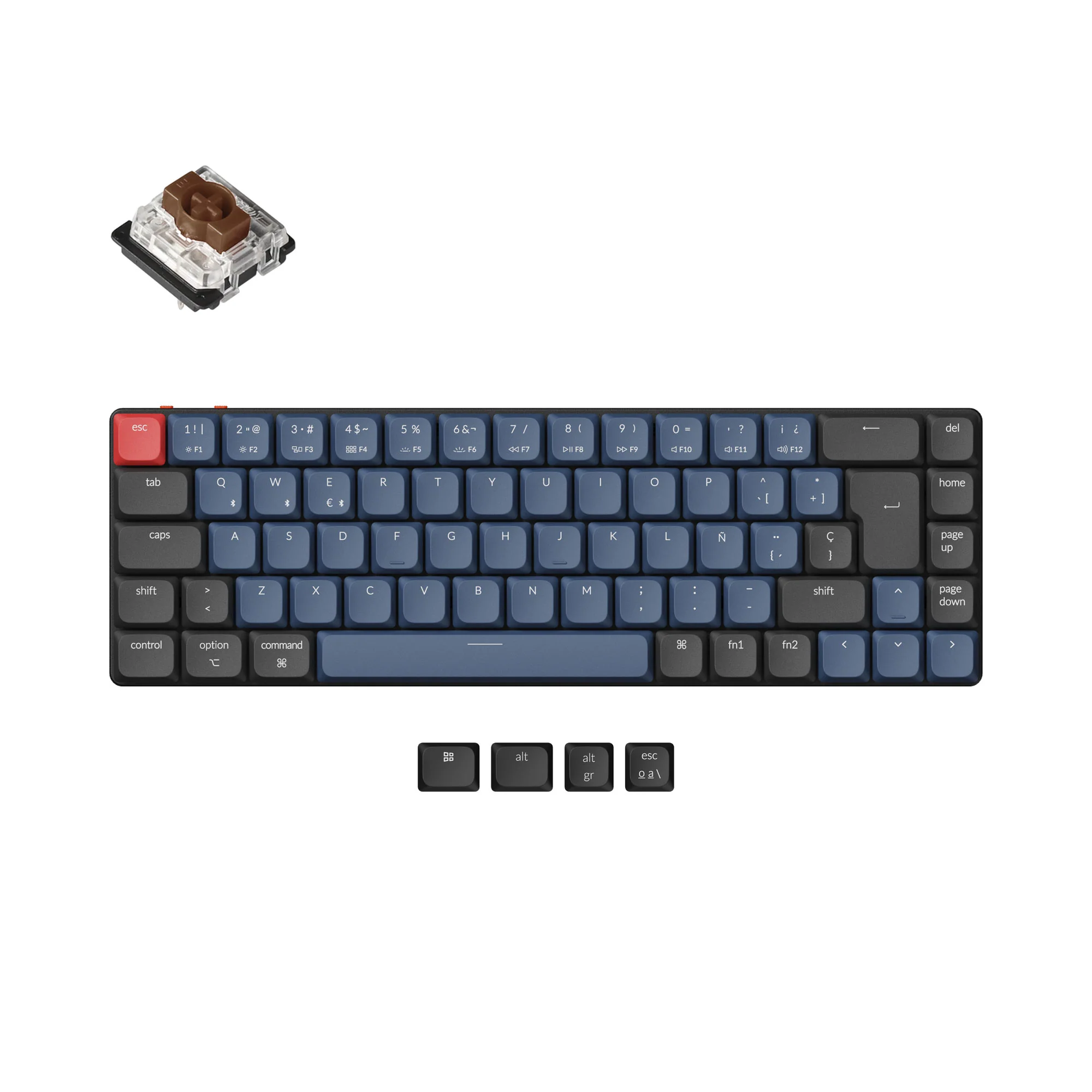Keychron K7 Pro QMK/VIA Wireless Custom Mechanical Keyboard ISO Layout Collection - Image 12