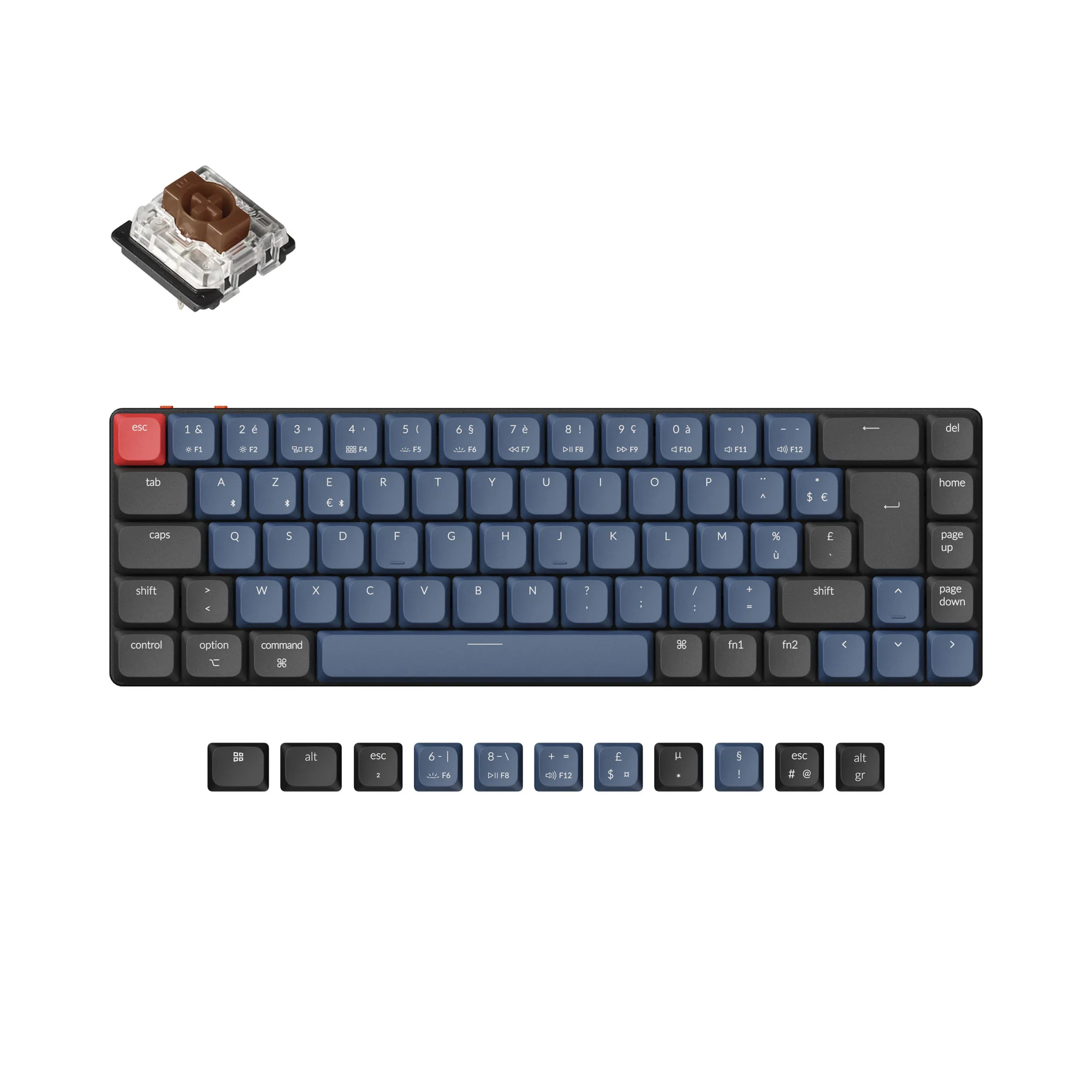 Keychron K7 Pro QMK/VIA Wireless Custom Mechanical Keyboard ISO Layout Collection - Image 6