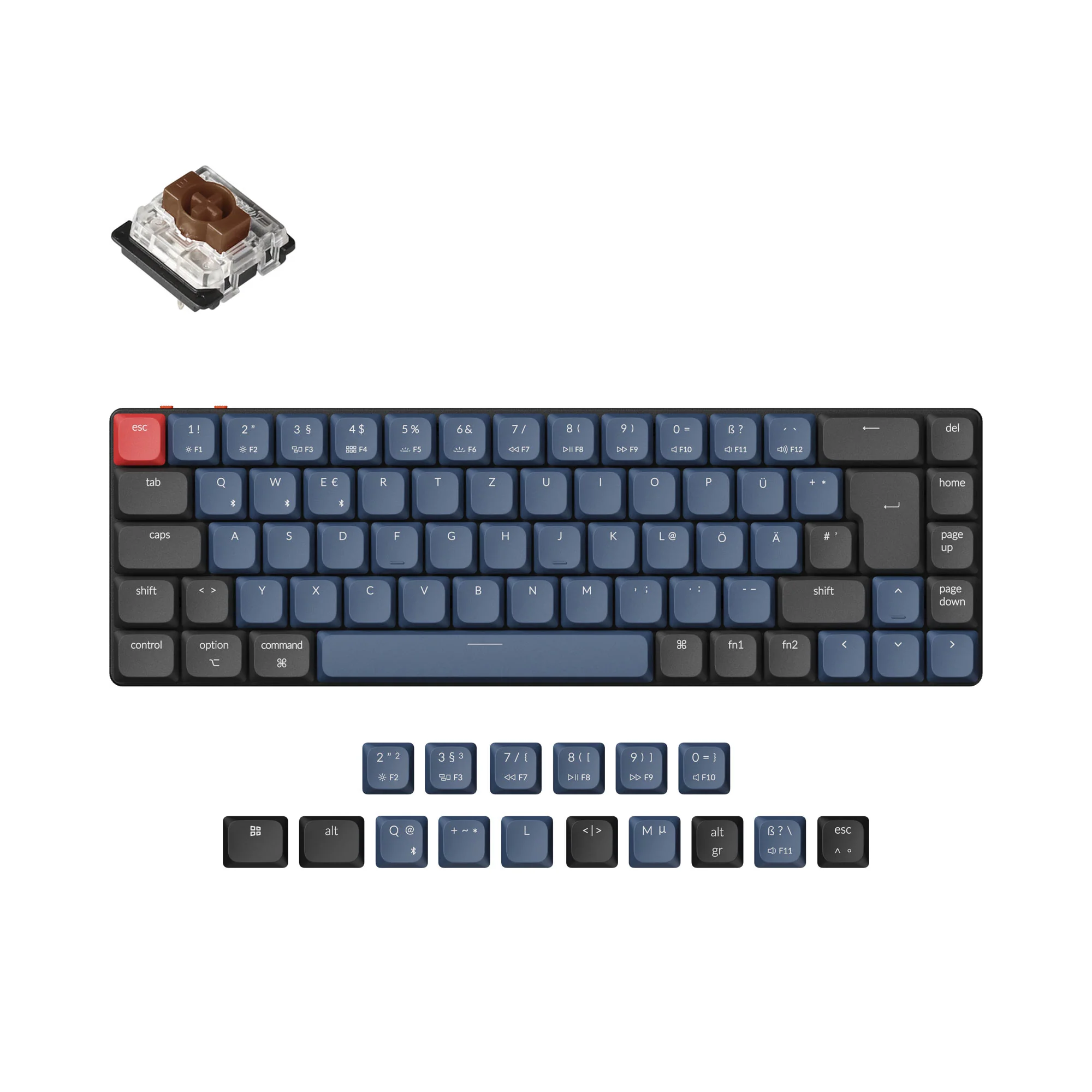 Keychron K7 Pro QMK/VIA Wireless Custom Mechanical Keyboard ISO Layout Collection - Image 8