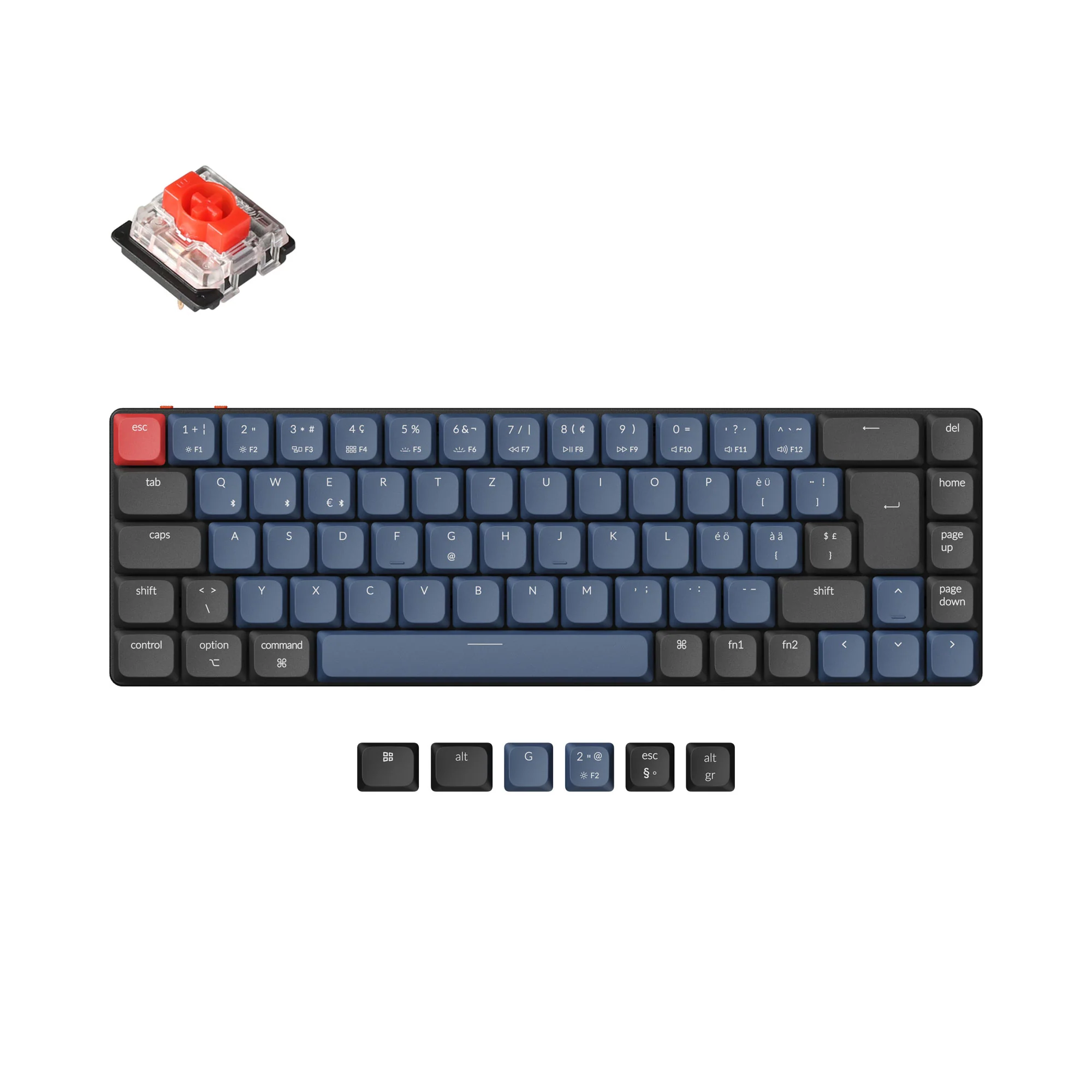 Keychron K7 Pro QMK/VIA Wireless Custom Mechanical Keyboard ISO Layout Collection - Image 9