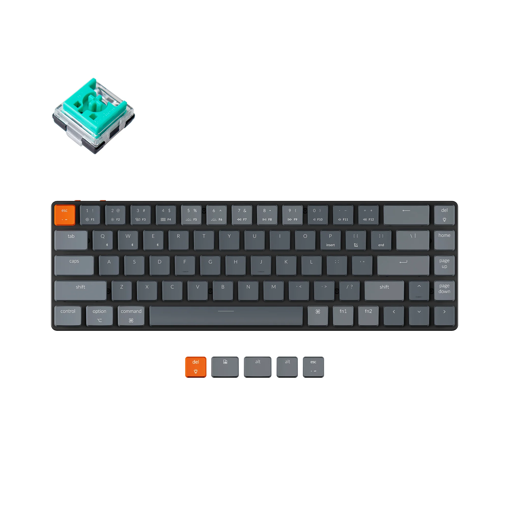 Keychron K7 Ultra-slim Wireless Mechanical Keyboard - Image 8