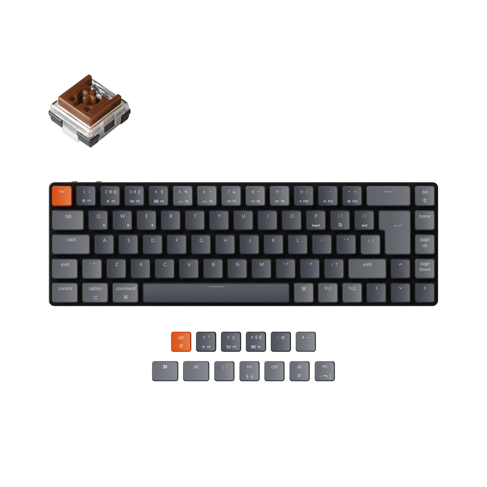 Keychron K7 Ultra-slim Wireless Mechanical Keyboard (UK ISO Layout) - Image 12