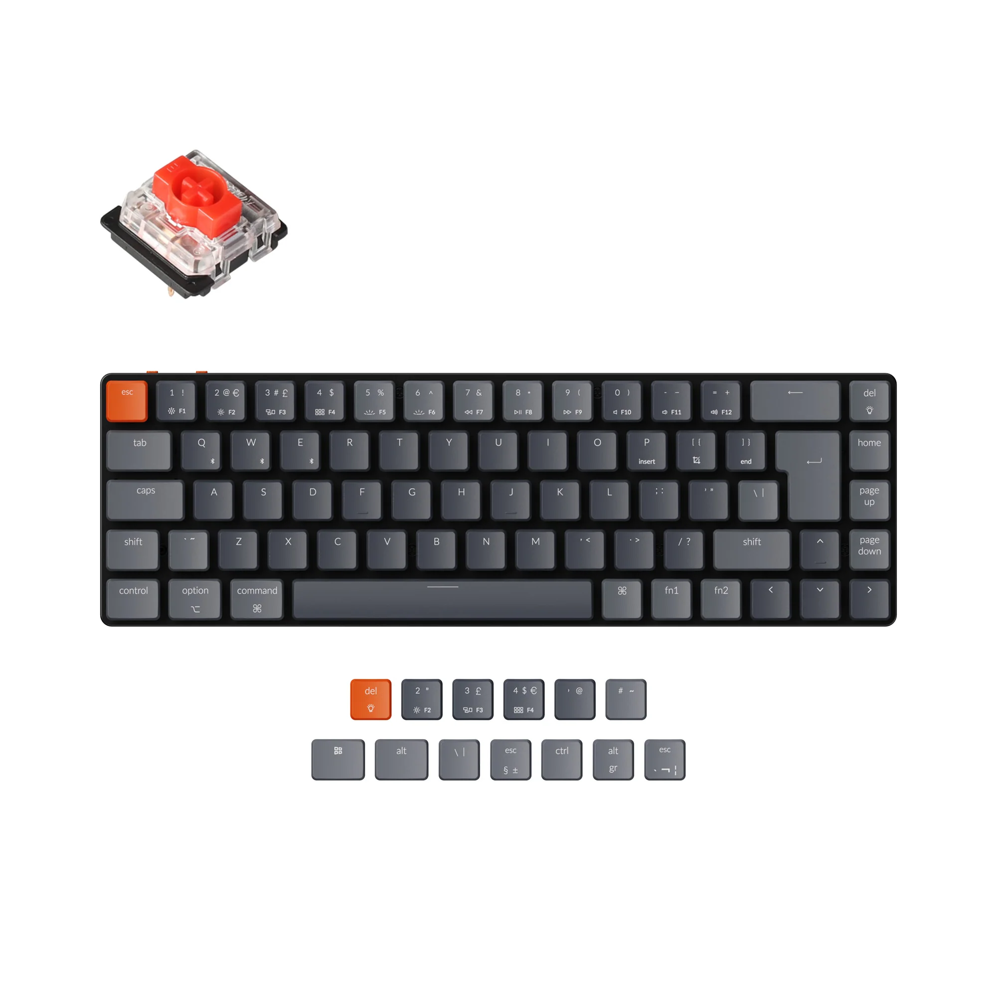 Keychron K7 Ultra-slim Wireless Mechanical Keyboard (UK ISO Layout) - Image 4