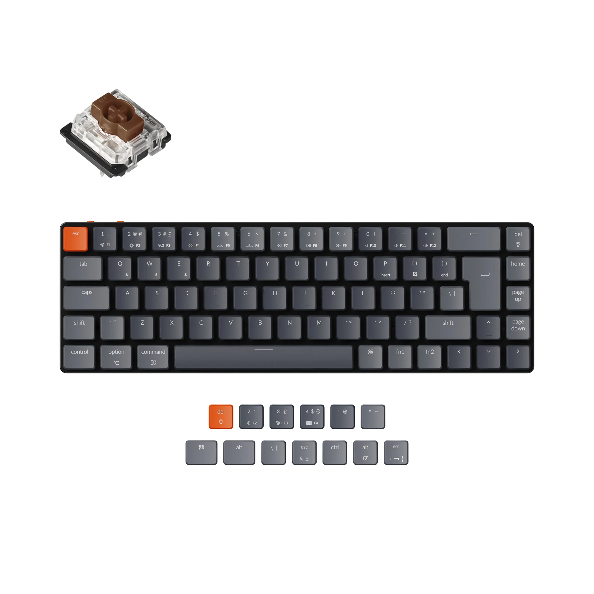Keychron K7 Ultra-slim Wireless Mechanical Keyboard (UK ISO Layout) - Image 6