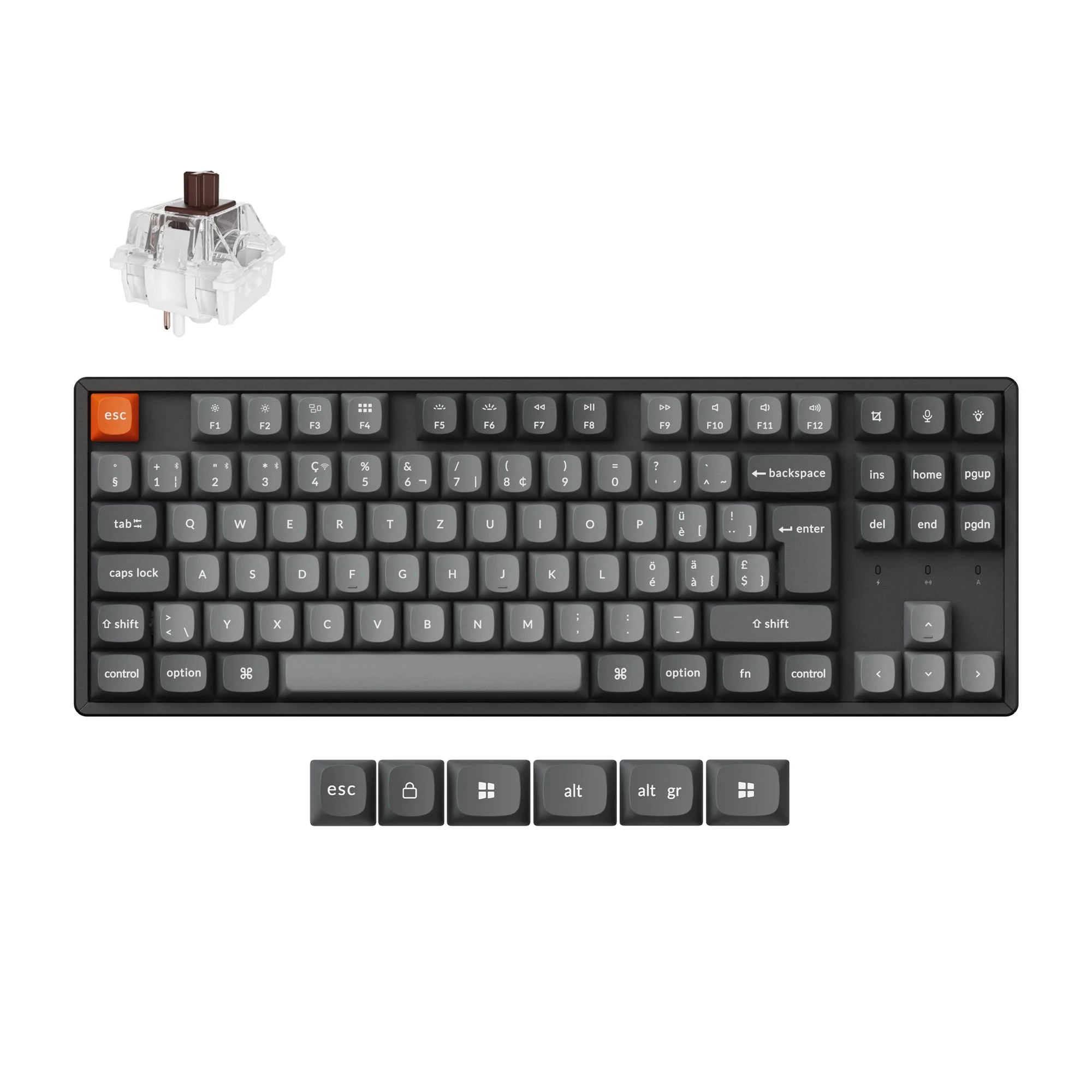 Keychron K8 Max QMK Wireless Mechanical Keyboard ISO Layout Collection - Image 11