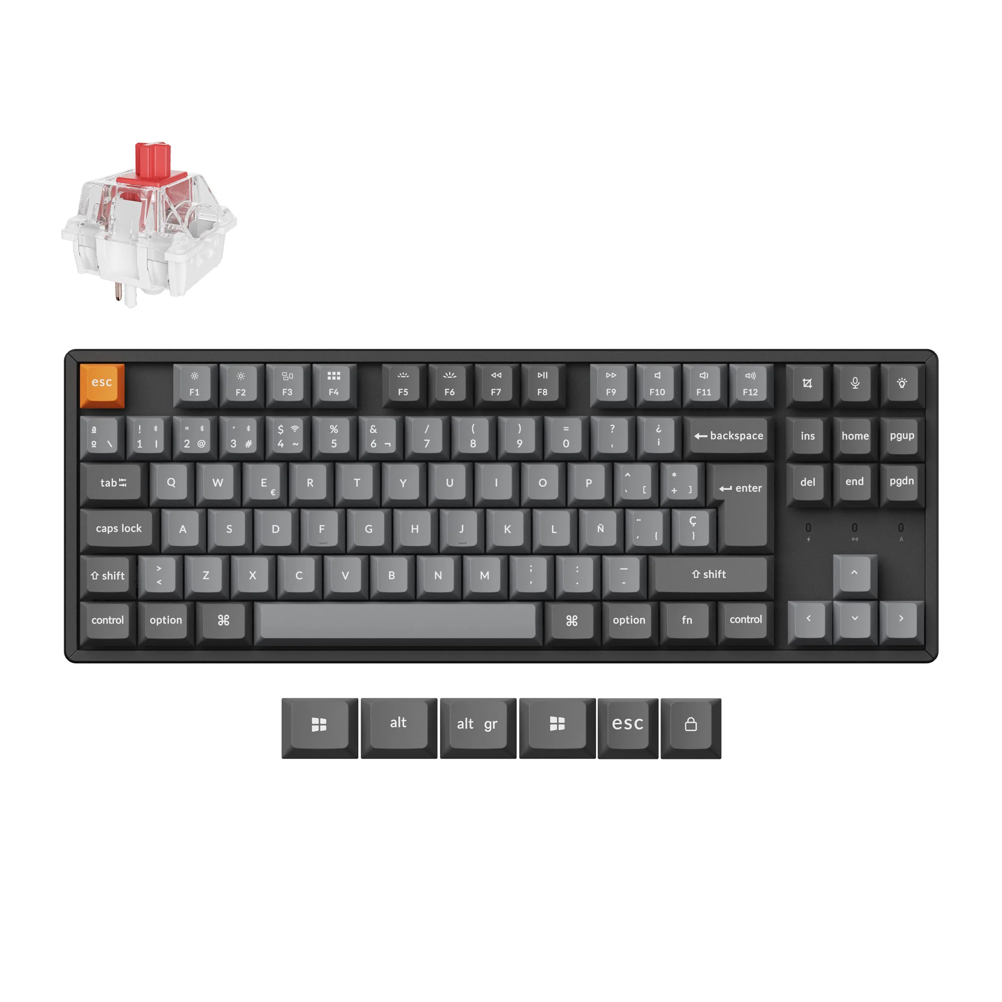 Keychron K8 Max QMK Wireless Mechanical Keyboard ISO Layout Collection - Image 13