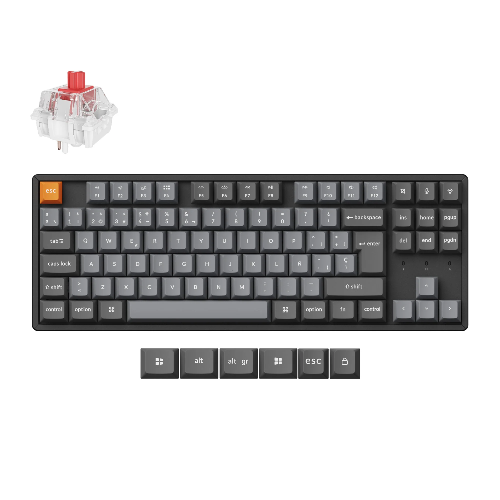 Keychron K8 Max QMK Wireless Mechanical Keyboard ISO Layout Collection - Image 16