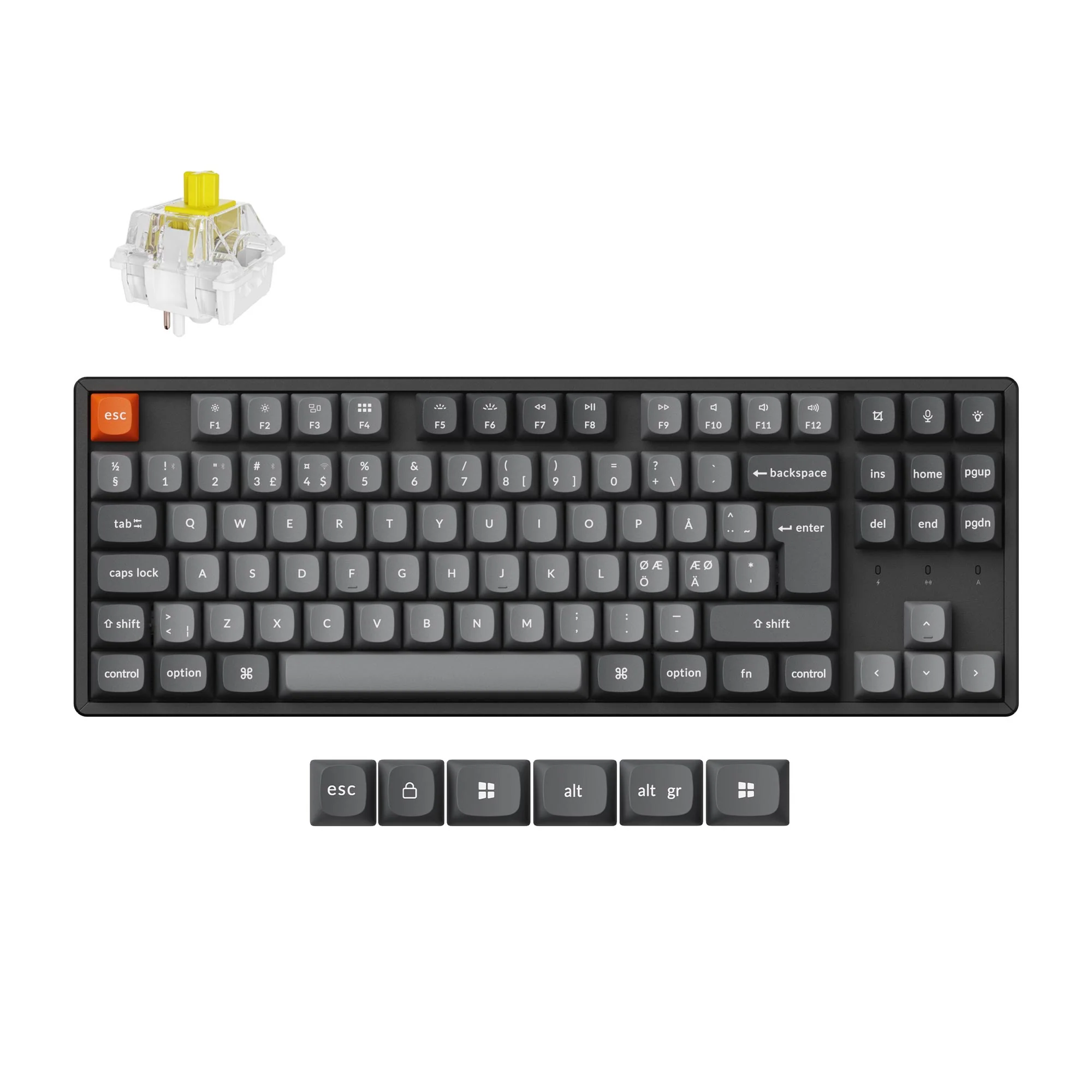 Keychron K8 Max QMK Wireless Mechanical Keyboard ISO Layout Collection - Image 3