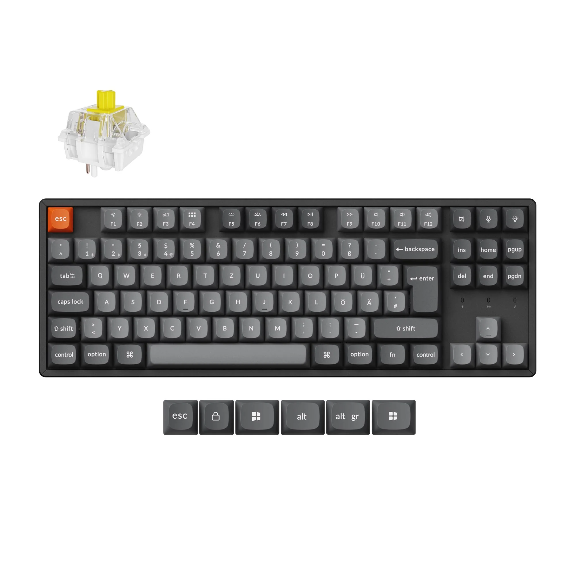 Keychron K8 Max QMK Wireless Mechanical Keyboard ISO Layout Collection - Image 6
