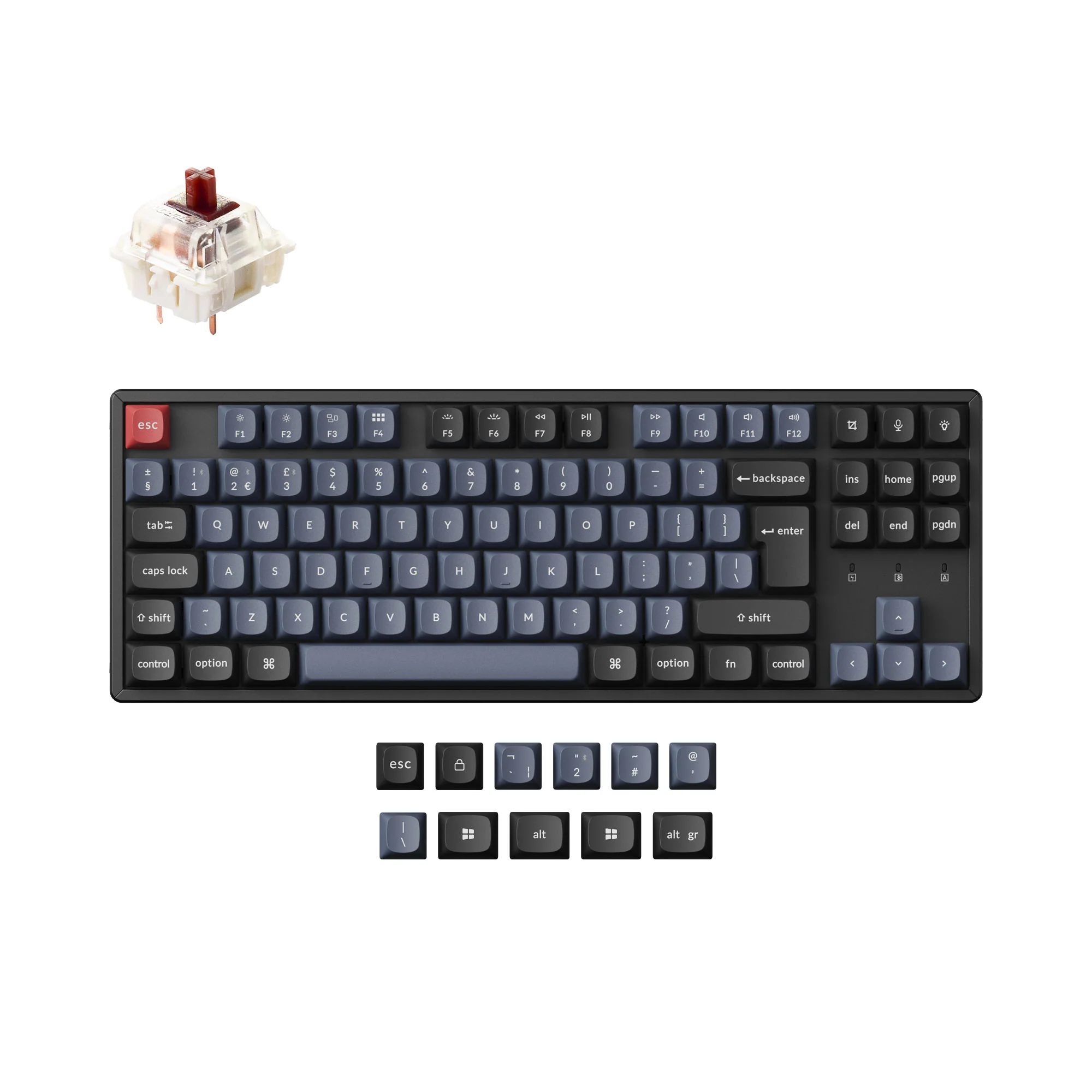 Keychron K8 Pro QMK/VIA Wireless Mechanical Keyboard ISO Layout Collection - Image 14