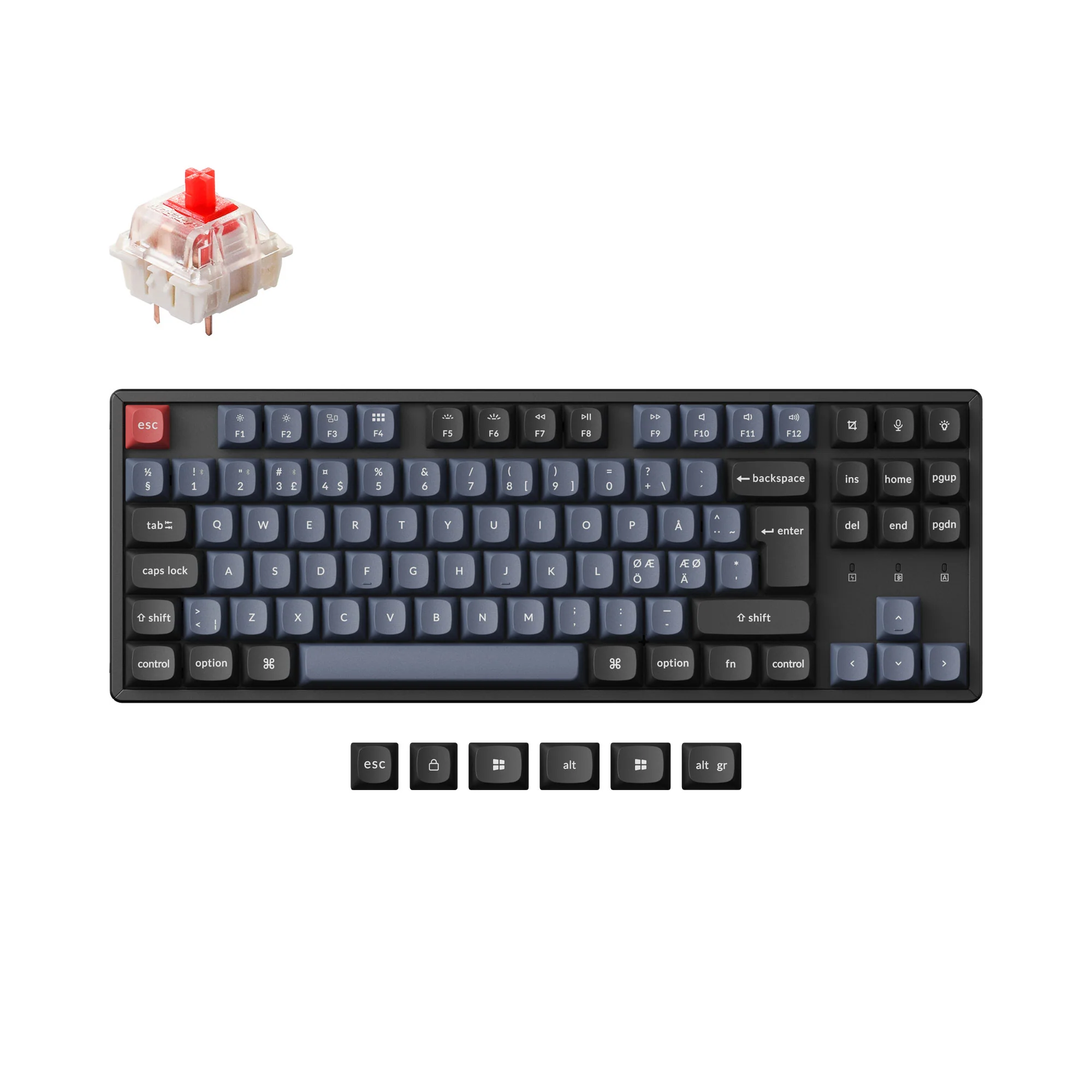 Keychron K8 Pro QMK/VIA Wireless Mechanical Keyboard ISO Layout Collection - Image 17