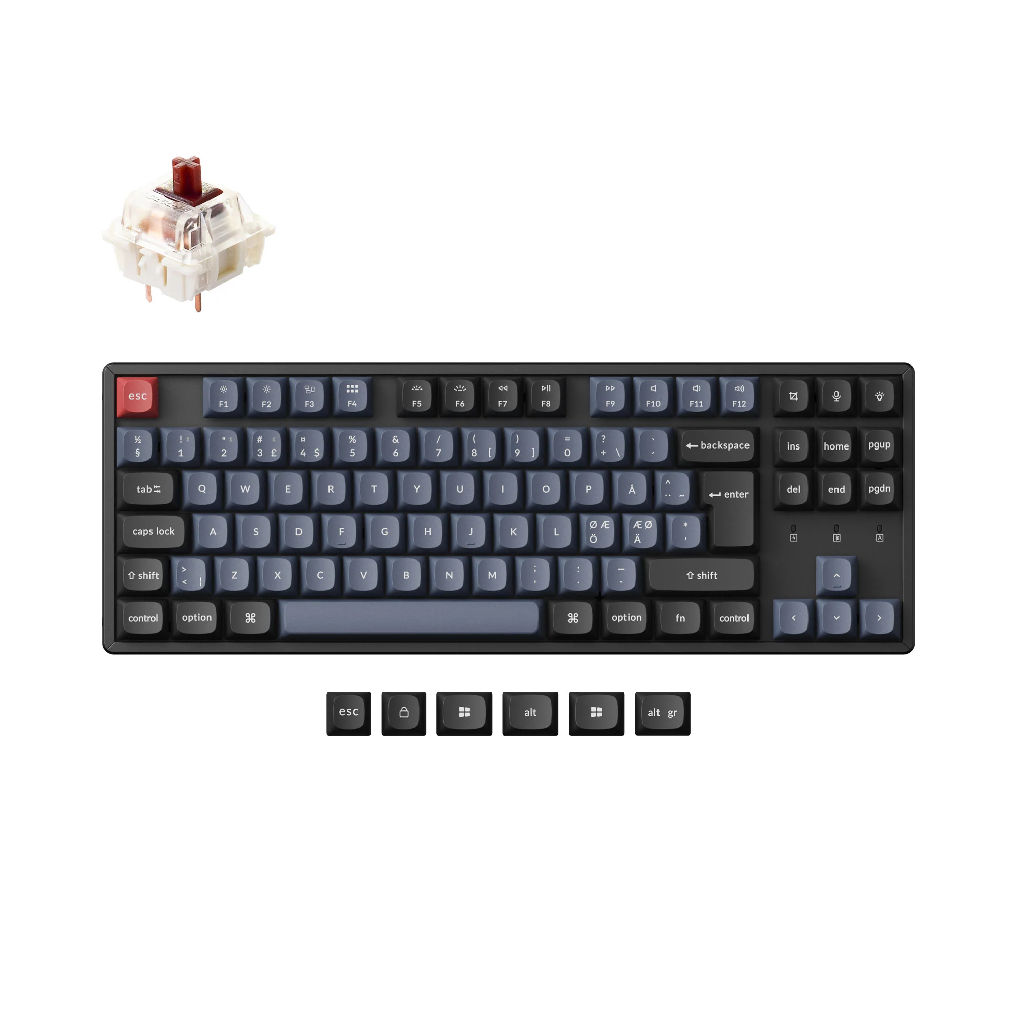 Keychron K8 Pro QMK/VIA Wireless Mechanical Keyboard ISO Layout Collection - Image 18