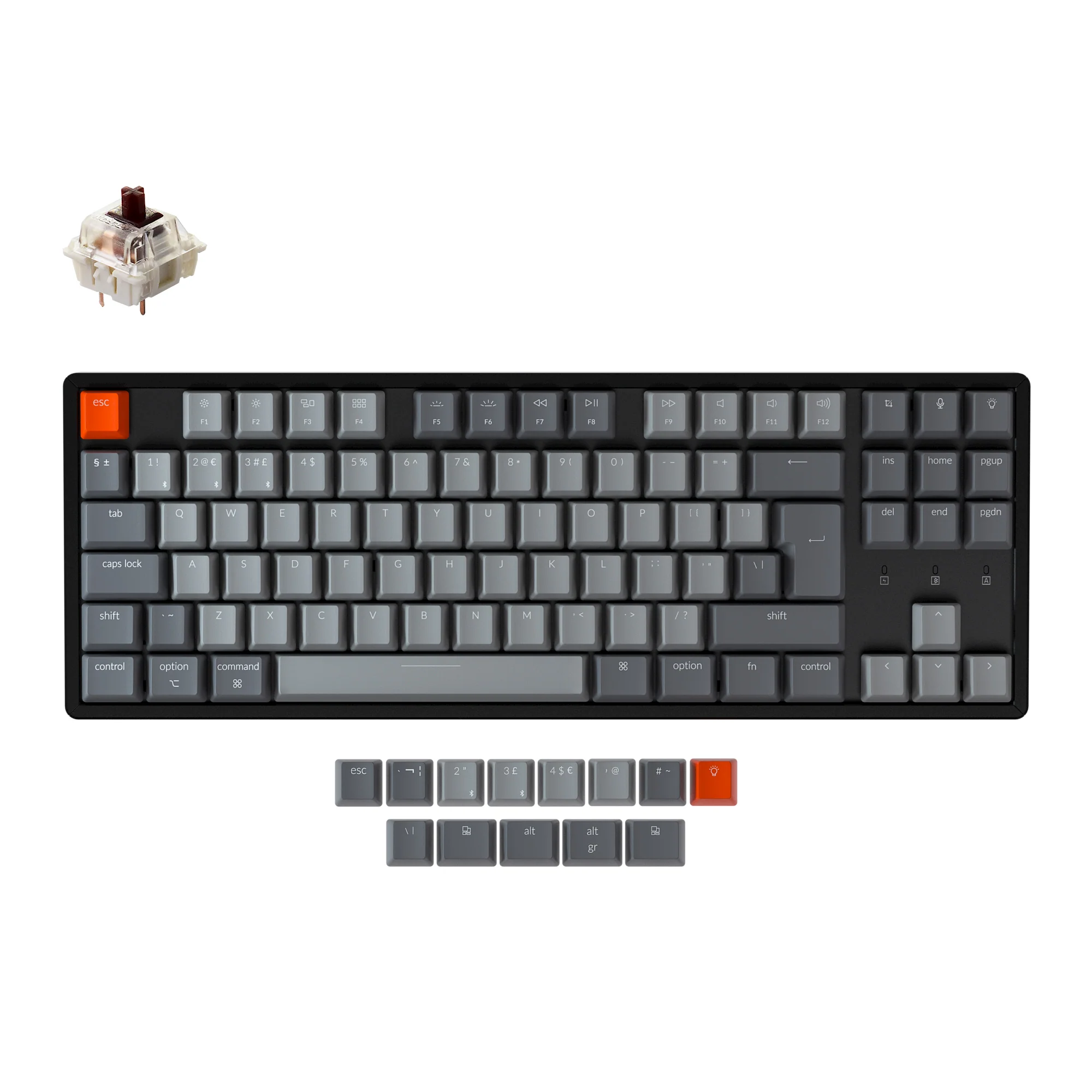 Keychron K8 Wireless Mechanical Keyboard (UK ISO Layout) - Image 3