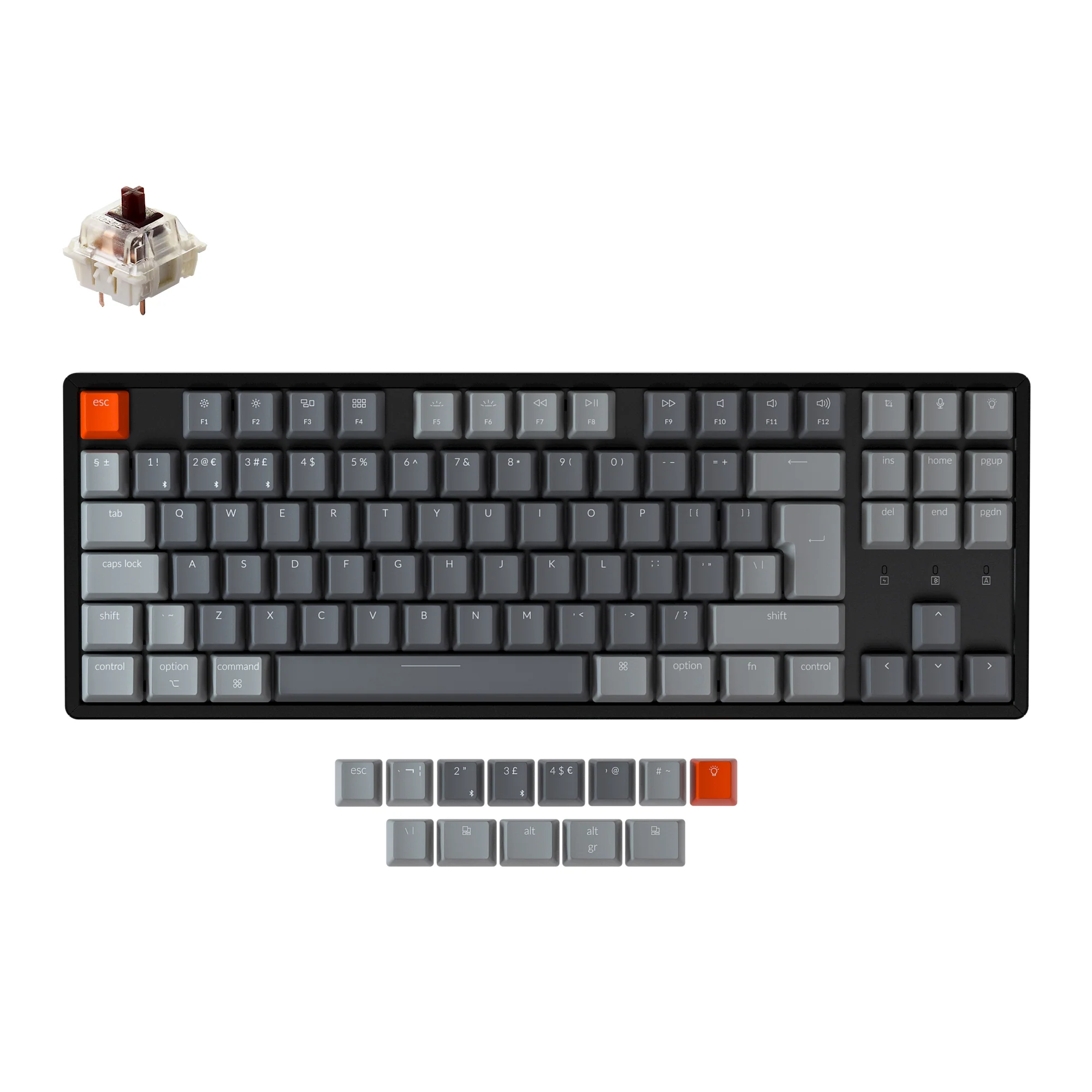 Keychron K8 Wireless Mechanical Keyboard (UK ISO Layout) - Image 6