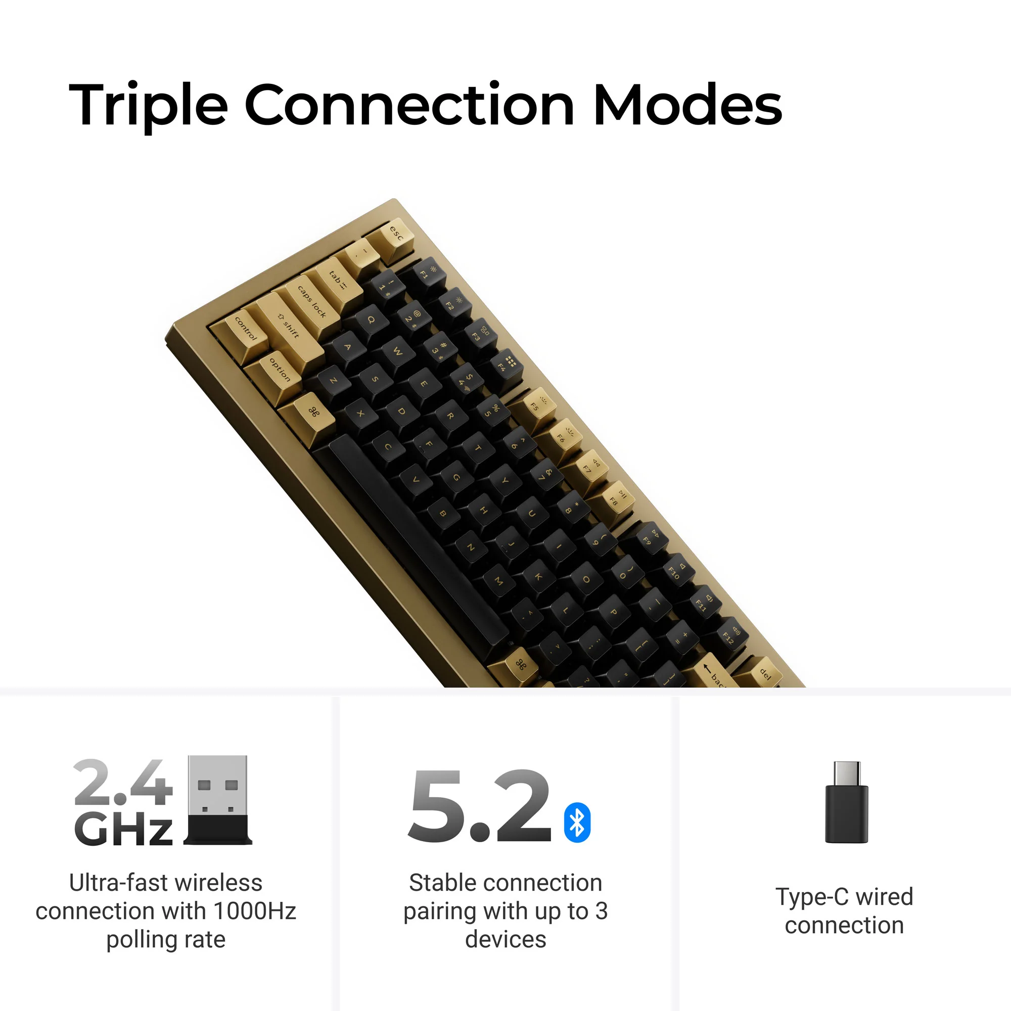 Keychron Q1 HE QMK Wireless Custom Keyboard - Copper Edition - Image 5