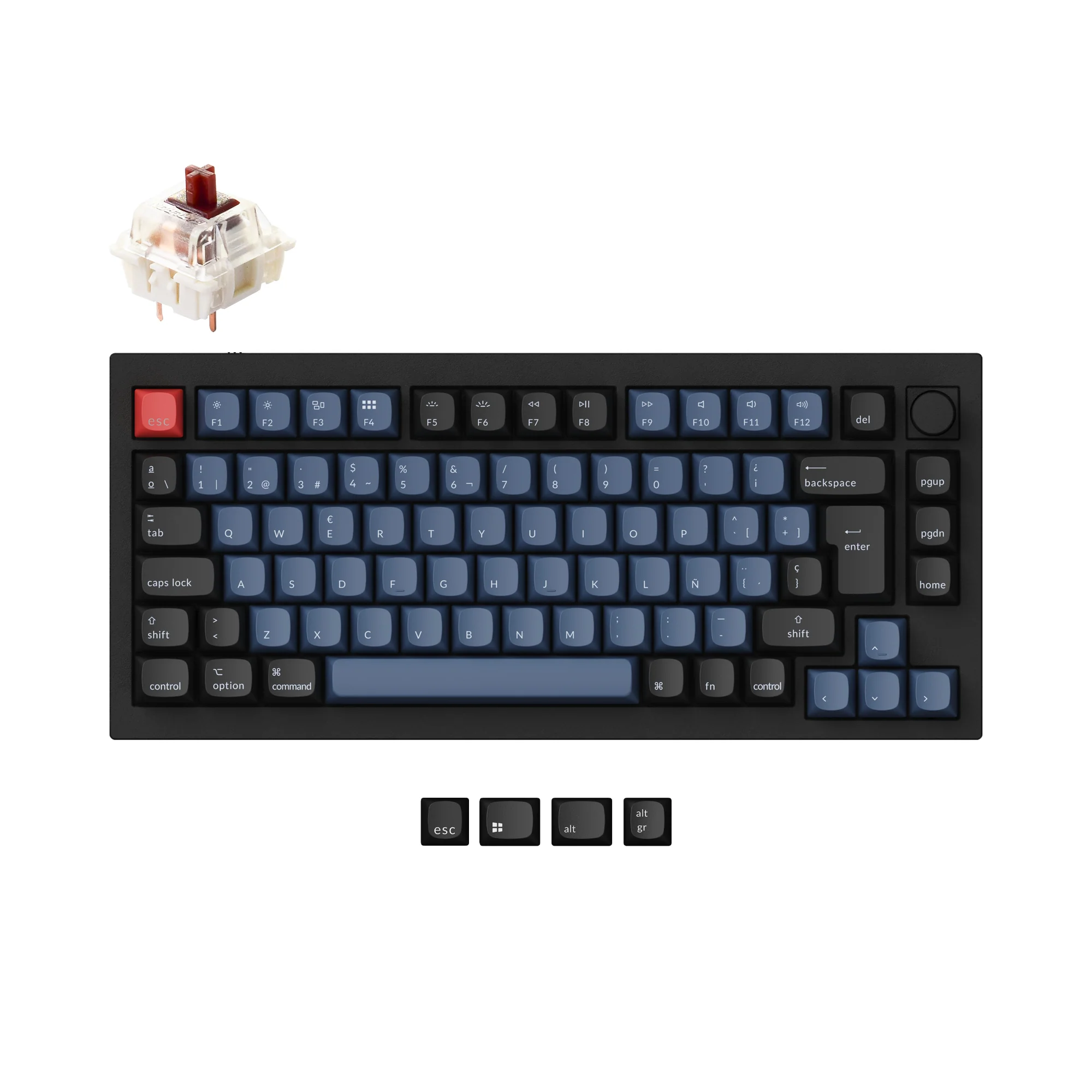 Keychron Q1 QMK Custom Mechanical Keyboard ISO Layout Collection - Image 10