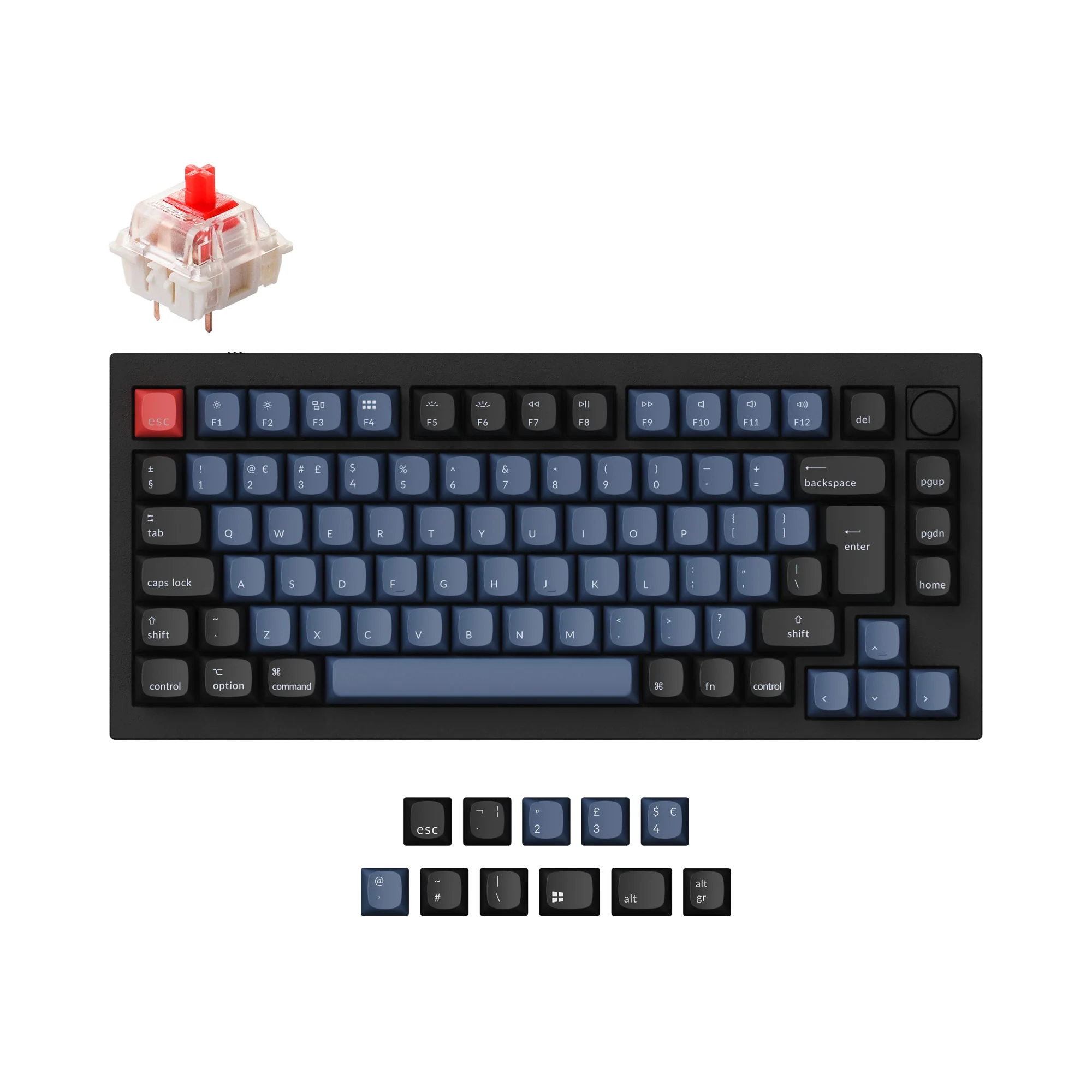 Keychron Q1 QMK Custom Mechanical Keyboard ISO Layout Collection - Image 3