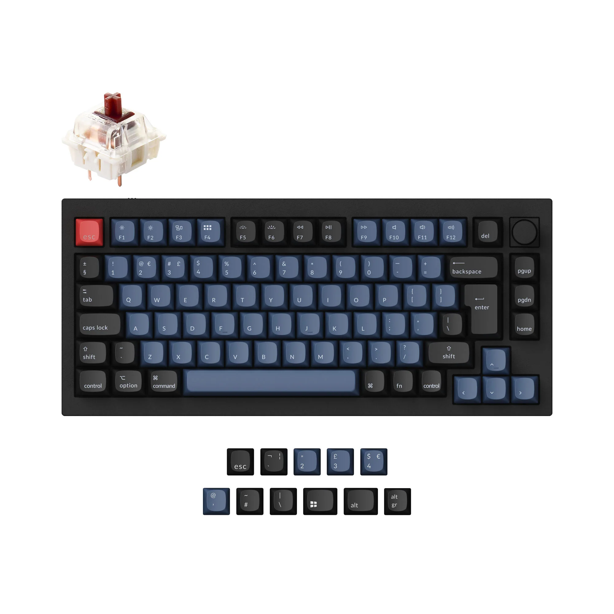 Keychron Q1 QMK Custom Mechanical Keyboard ISO Layout Collection - Image 4