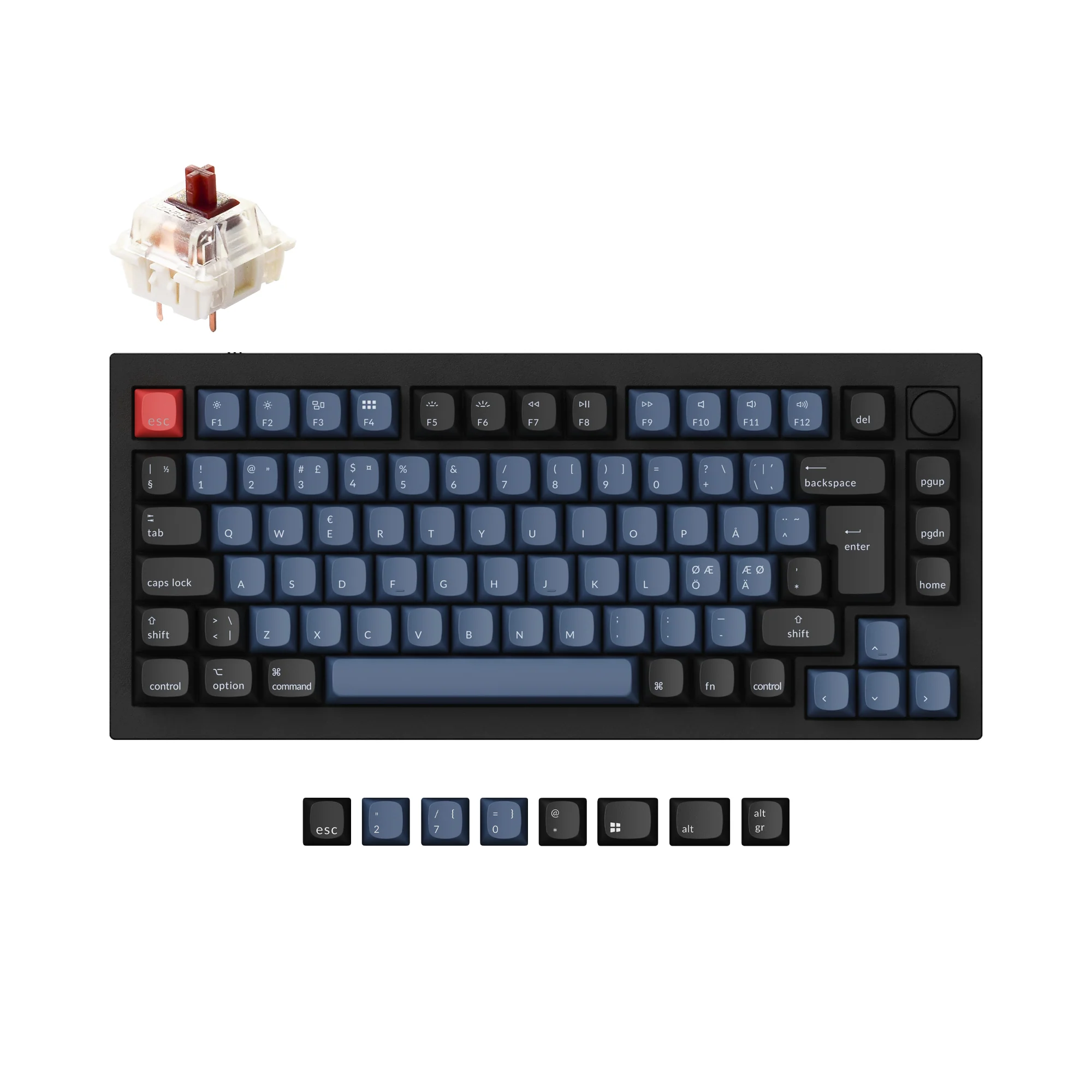 Keychron Q1 QMK Custom Mechanical Keyboard ISO Layout Collection - Image 6