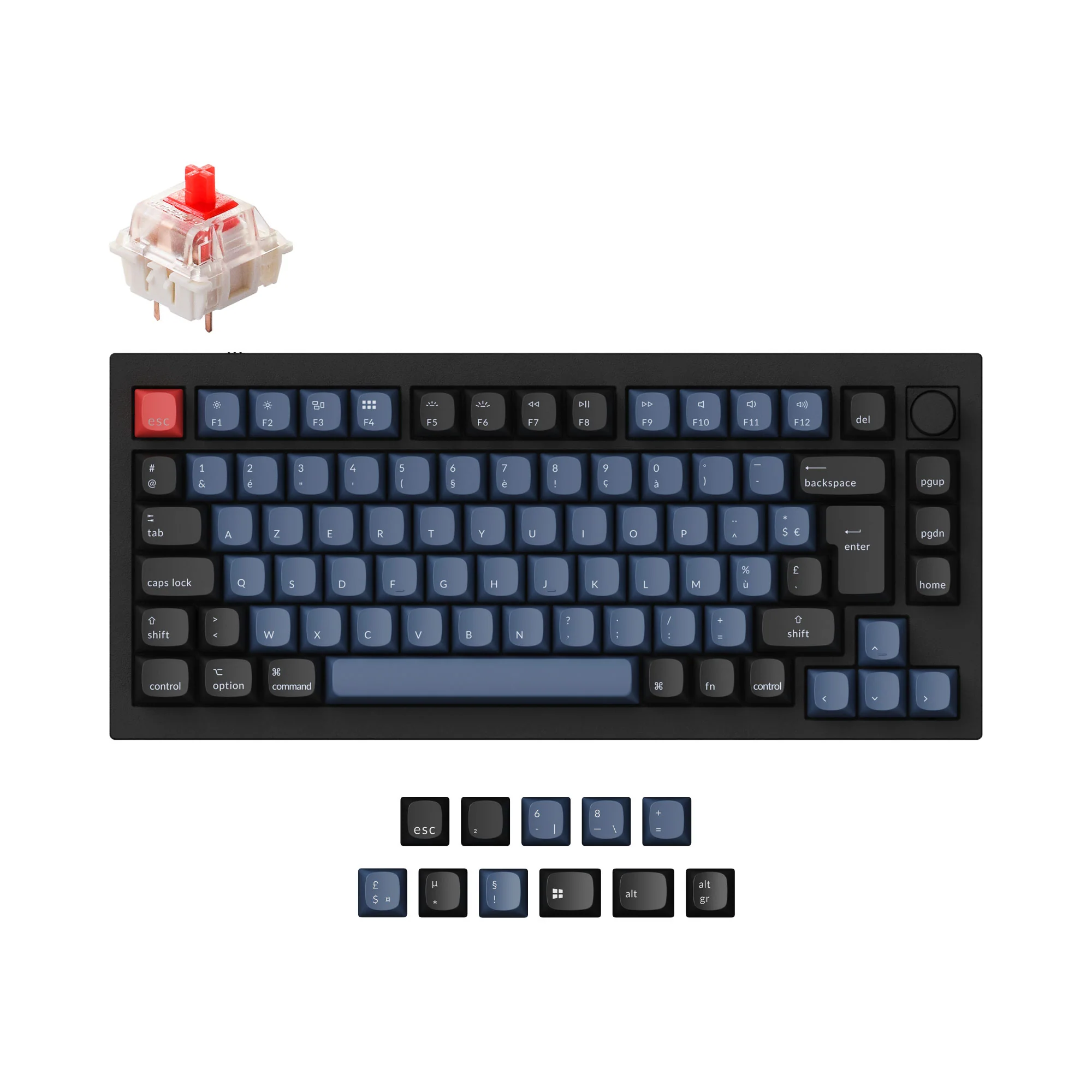 Keychron Q1 QMK Custom Mechanical Keyboard ISO Layout Collection - Image 7
