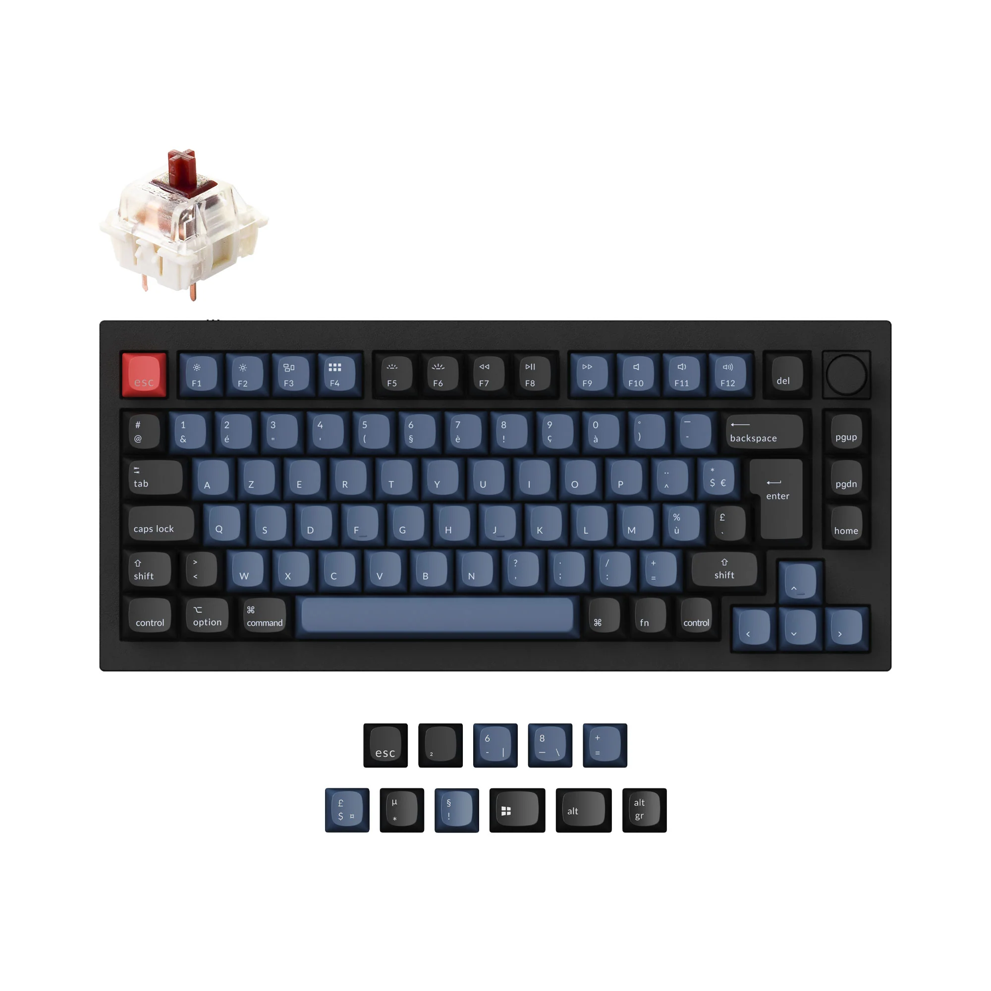 Keychron Q1 QMK Custom Mechanical Keyboard ISO Layout Collection - Image 8
