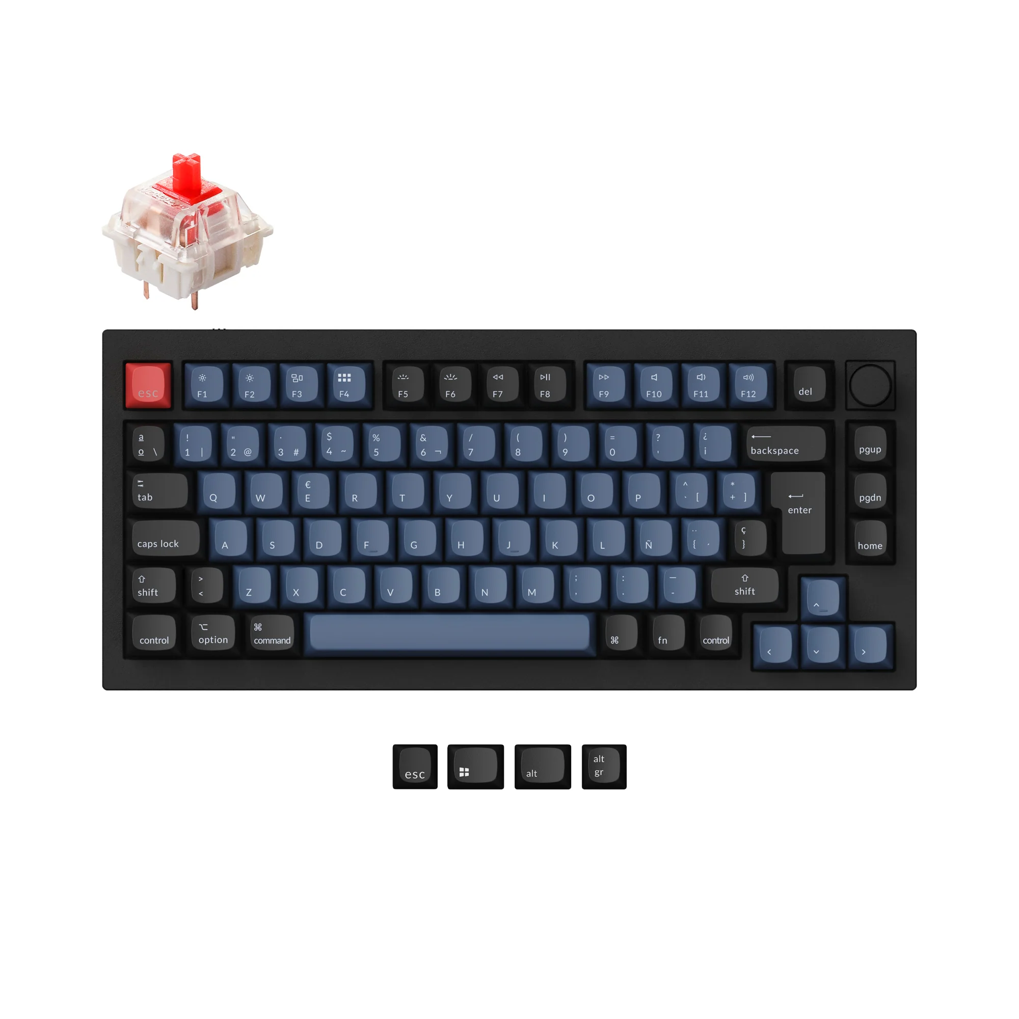 Keychron Q1 QMK Custom Mechanical Keyboard ISO Layout Collection - Image 9