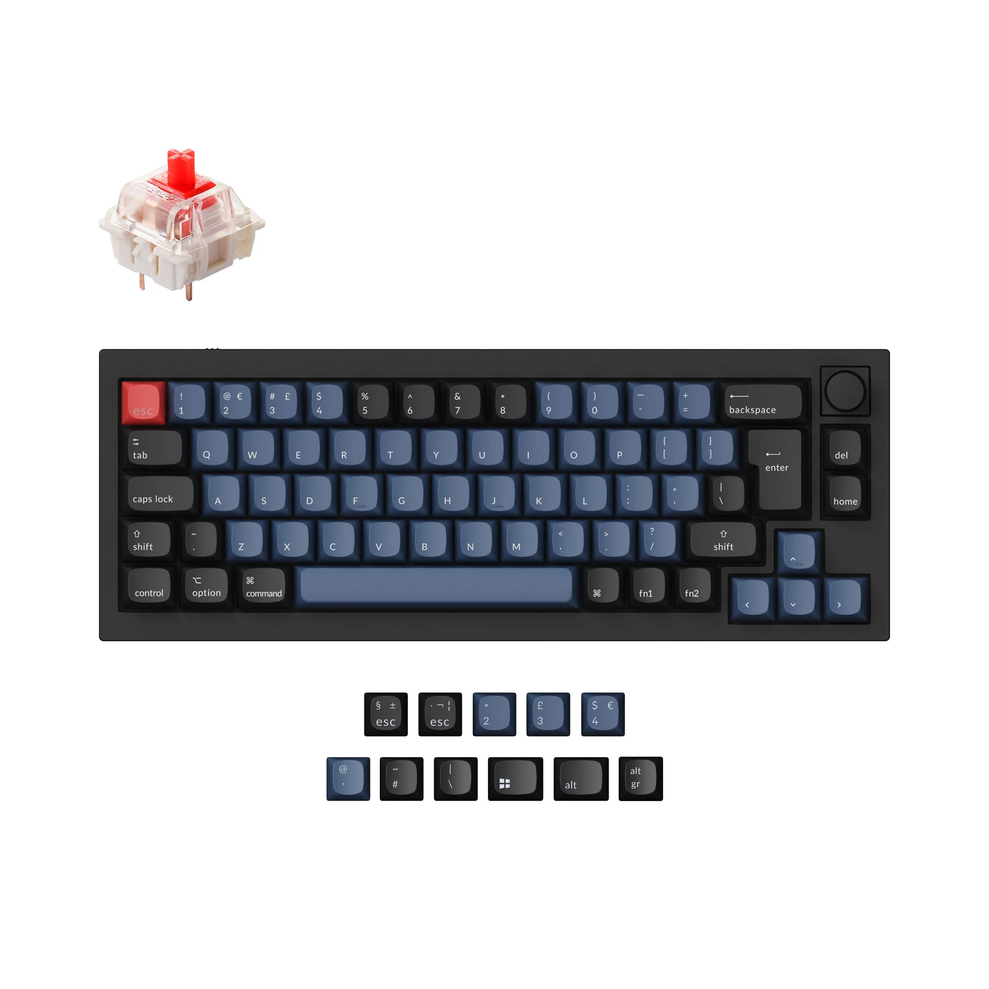 Keychron Q2 QMK Custom Mechanical Keyboard ISO Layout Collection - Image 3