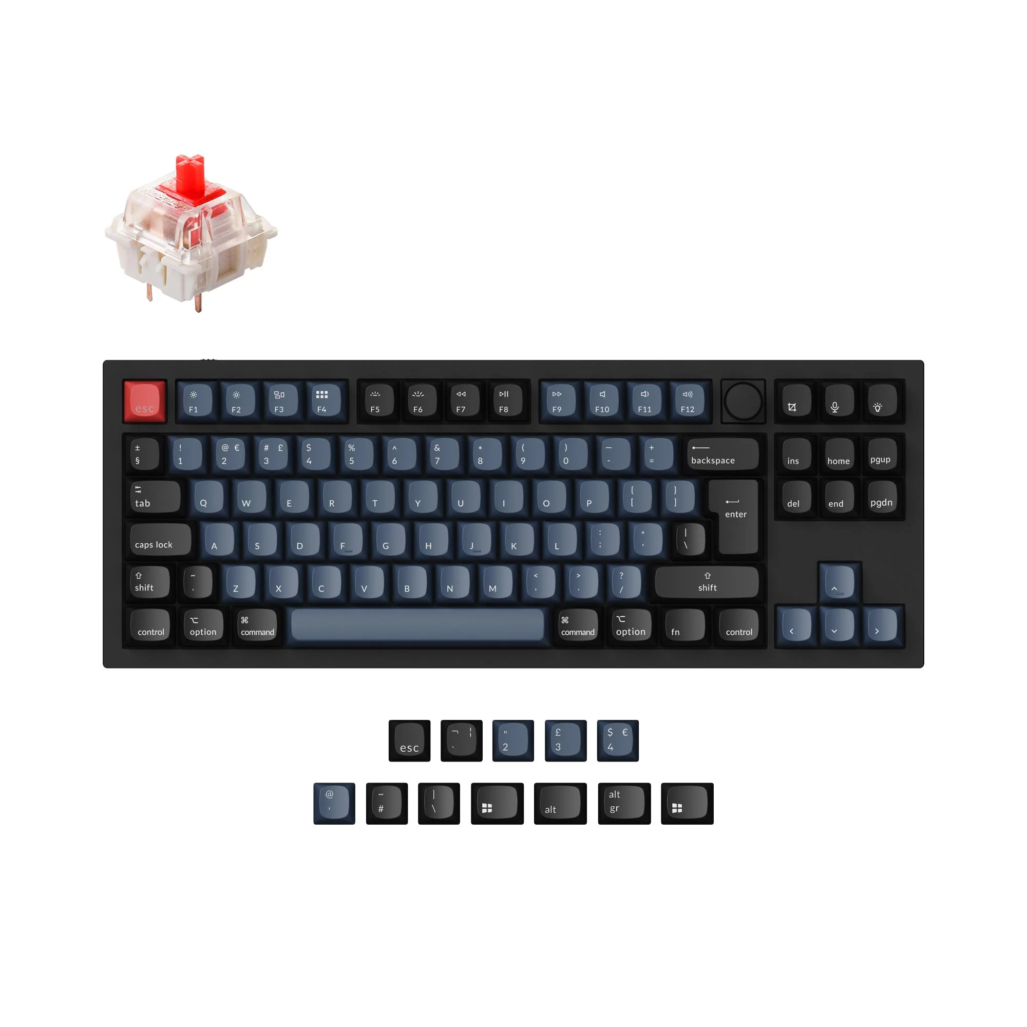 Keychron Q3 QMK Custom Mechanical Keyboard ISO Layout Collection - Image 3