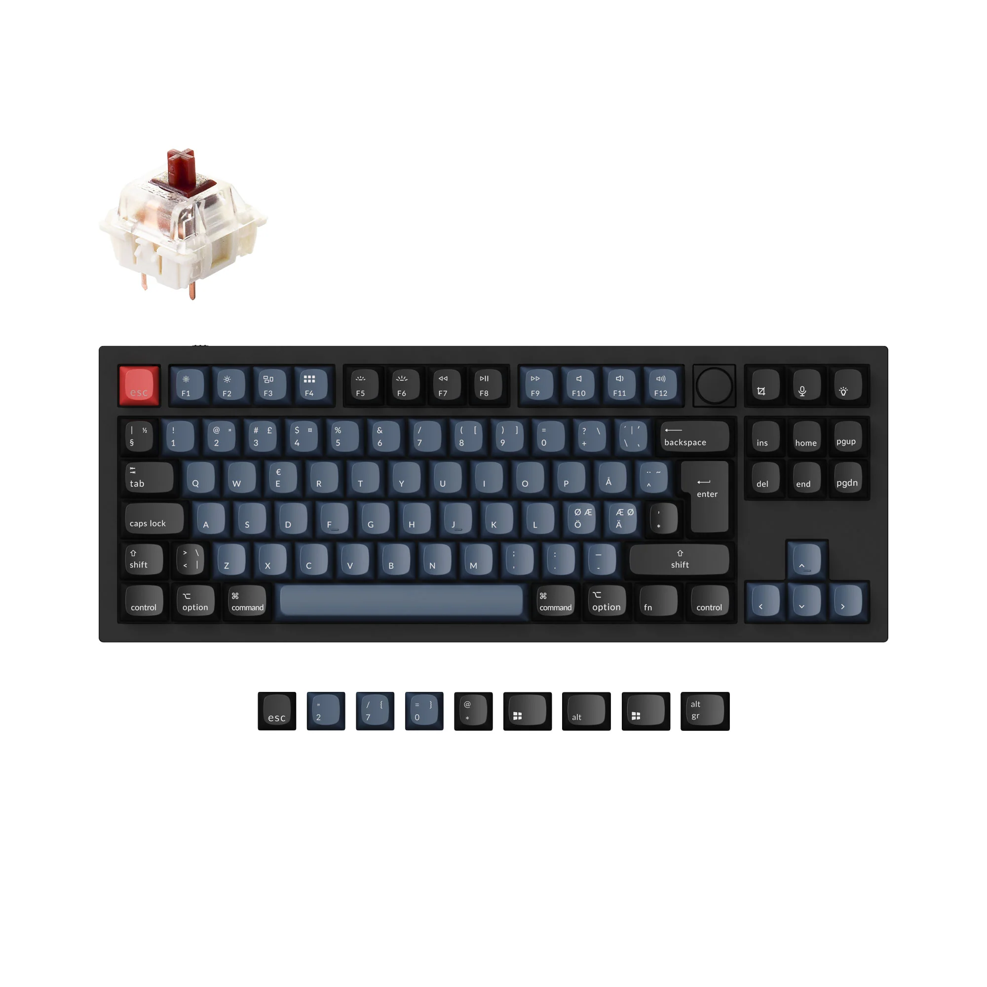 Keychron Q3 QMK Custom Mechanical Keyboard ISO Layout Collection - Image 6
