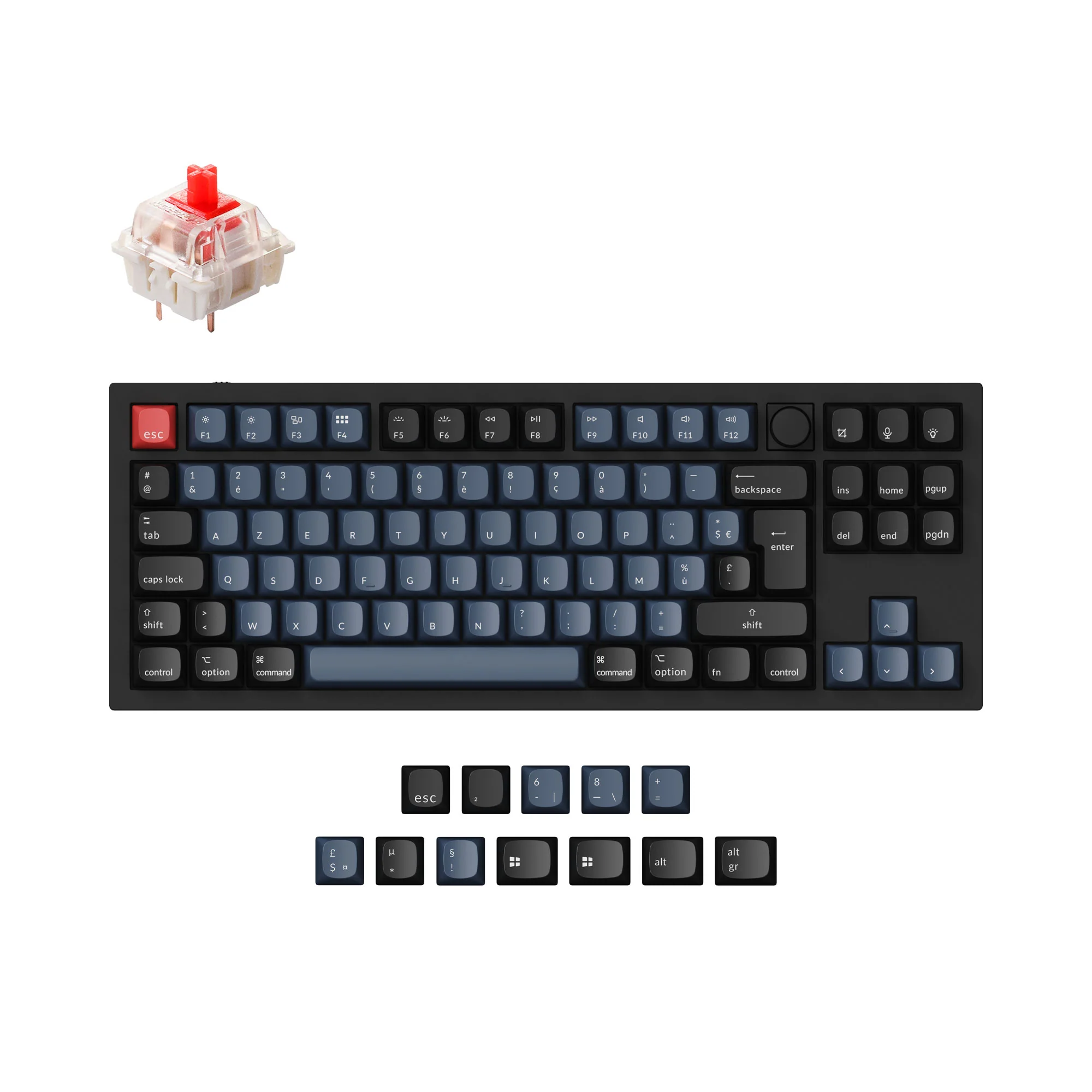 Keychron Q3 QMK Custom Mechanical Keyboard ISO Layout Collection - Image 7